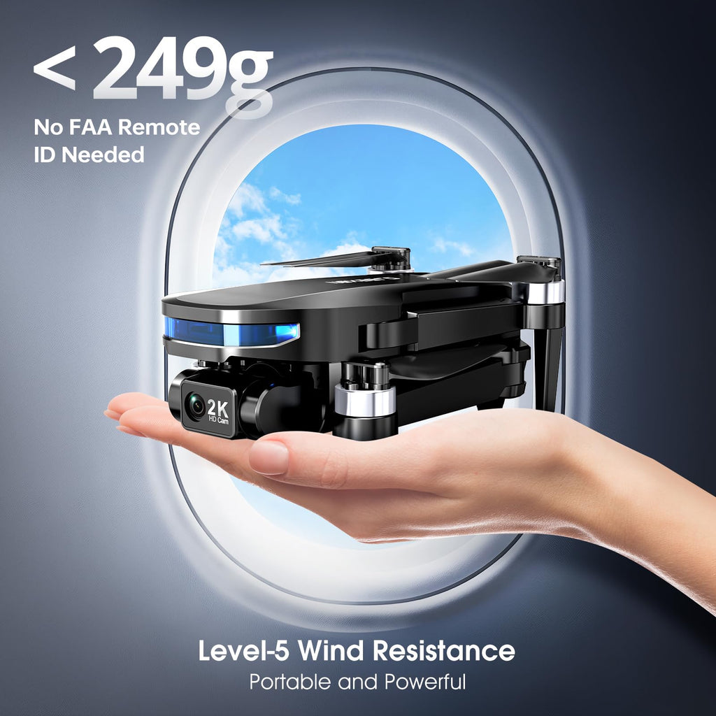 GPS Drone with EIS 2K Camera 7.22 Inch FPV