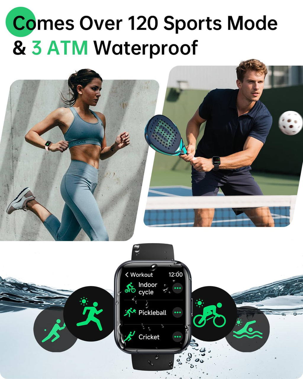 1.83" HD Alexa Smartwatch Fitness-Tracker 120+ Sport