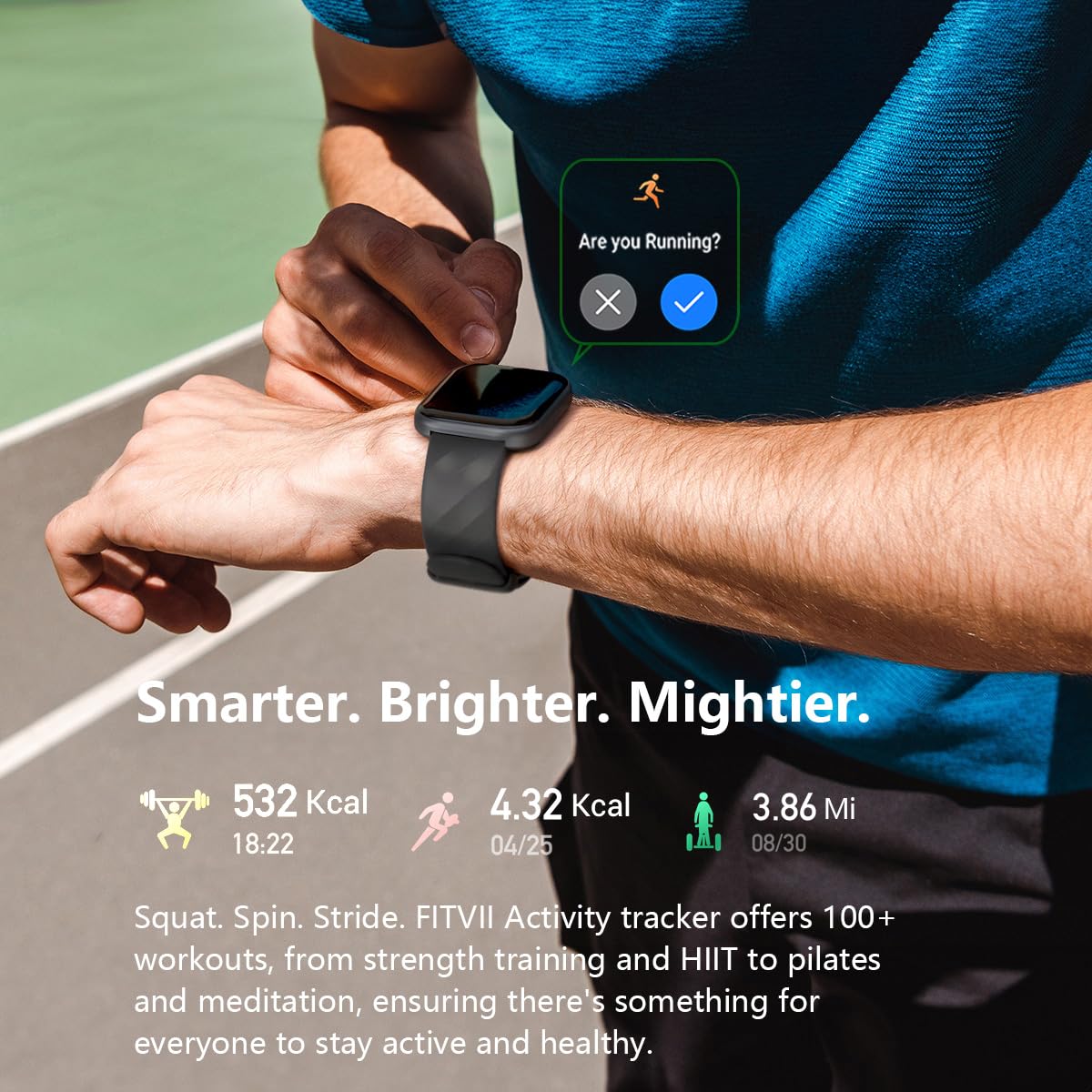FITVII Smart Watch: Track Health, Answer Calls