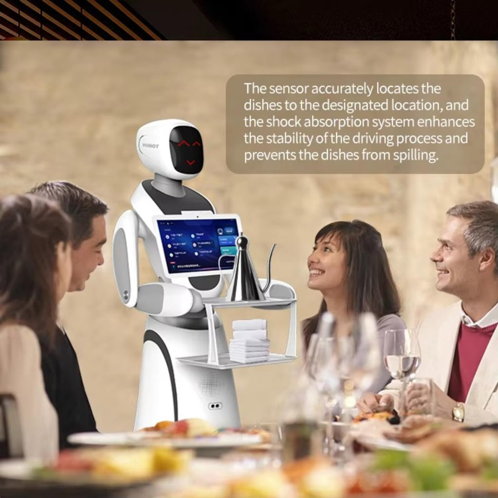 Commercial Food Delivery Robot Autonomous Restaurant Service