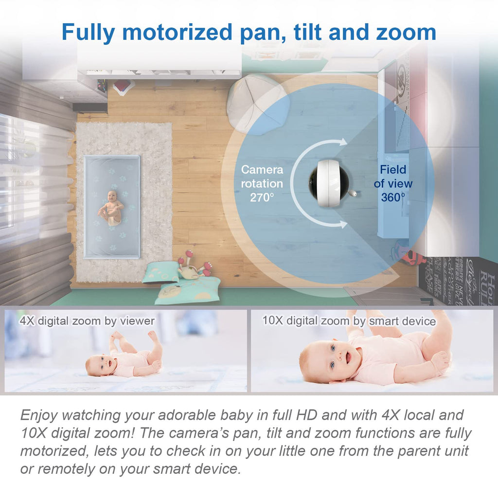 VTech Smart WiFi Baby Monitor with 2 HD Cameras