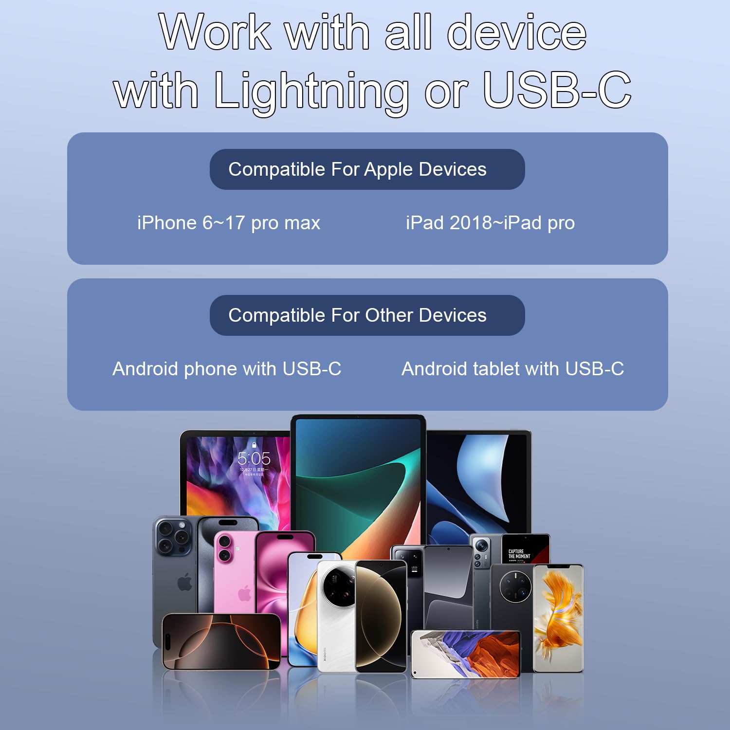 Bulatry 2-Pack Wireless Mini Lavalier Lapel Microphone for iPhone,Android Phone(2 in 1) - 65ft Cordless Clip on Dual Mics with Noise Reduction 6H Working Time for Video Recording Vlogging, YouTube