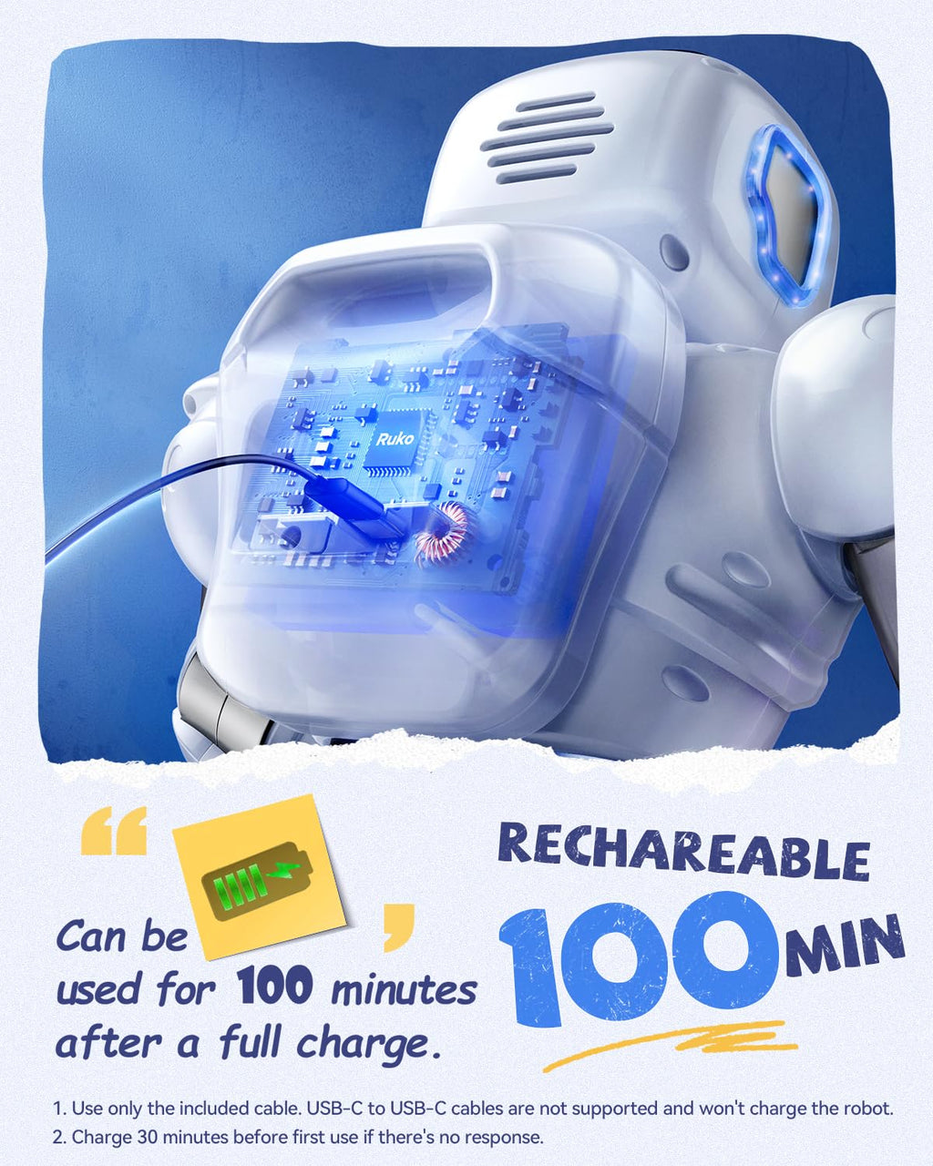 🤖 Ruko 1088 Large Programmable Robot for Kids 4-9 - Voice & App Control STEM Toy