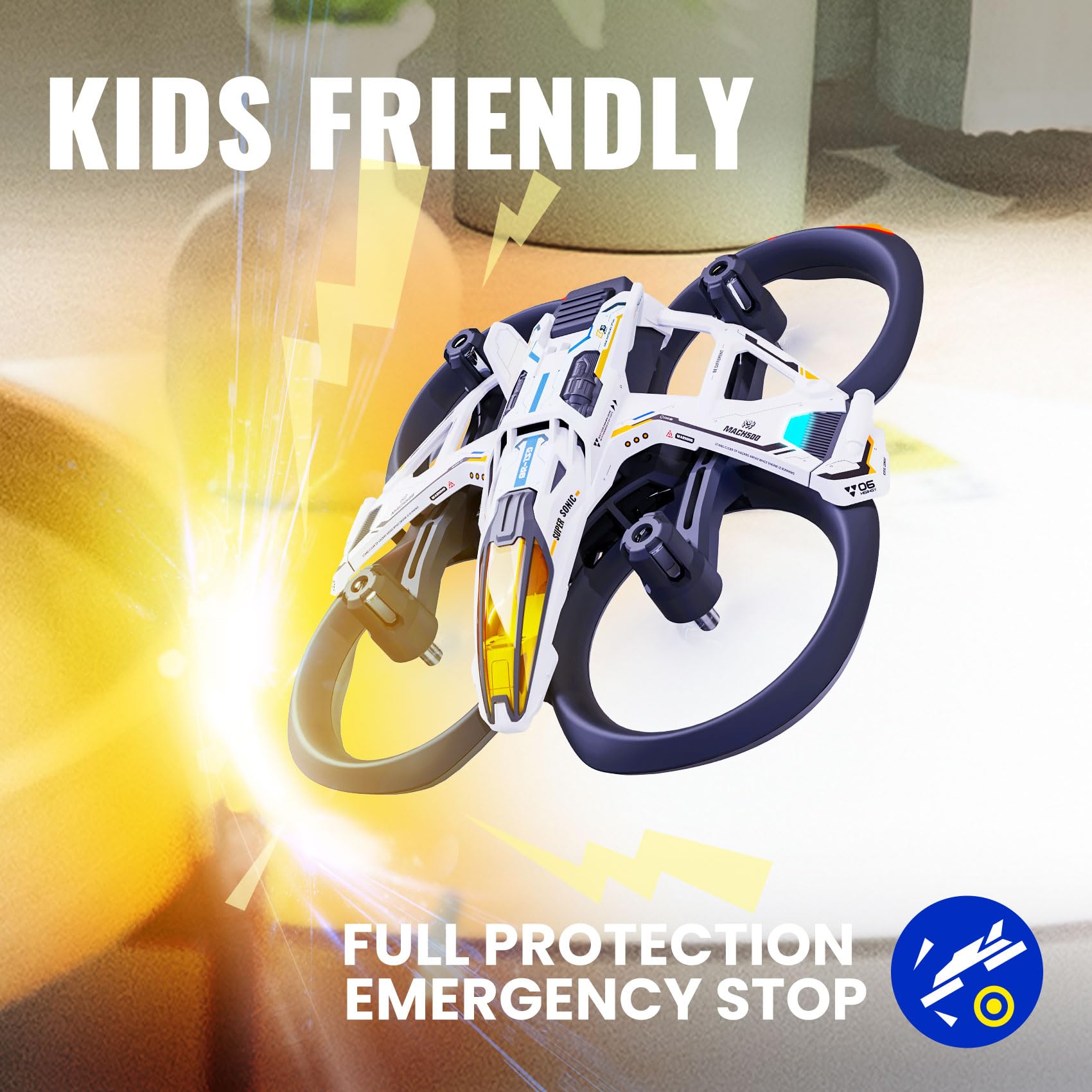 Маленький дрон для детей с управлением одной кнопкой MACH