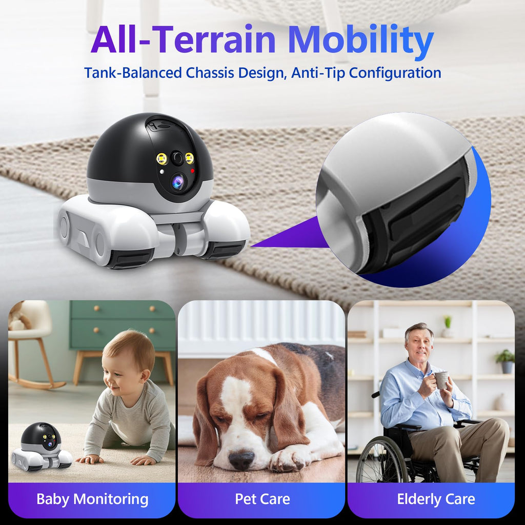 Wi-Fi Mobile Patrol Robot Camera for Home Monitoring and Security