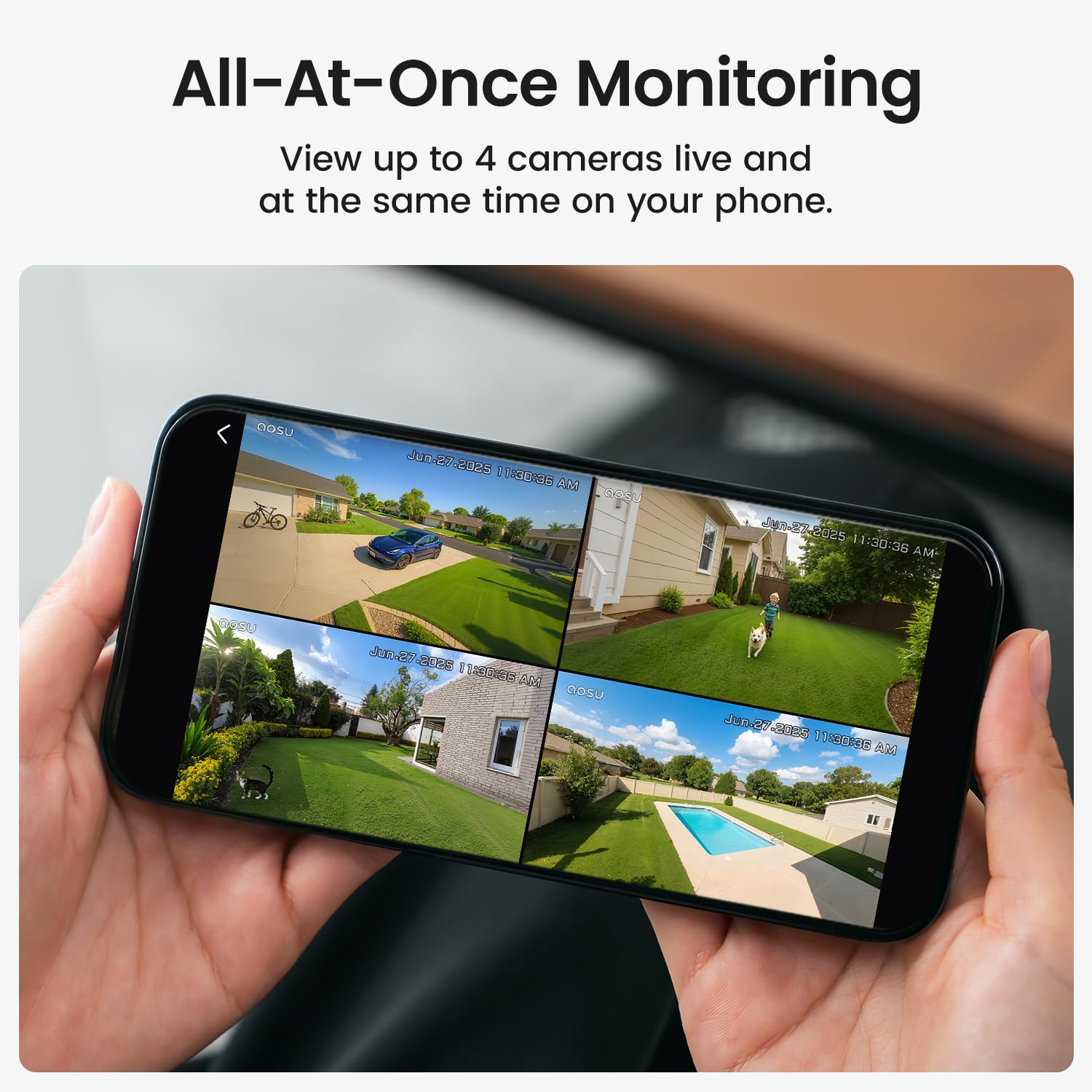 Telecamera di Sicurezza Esterna Wireless Solare 2K con Visione