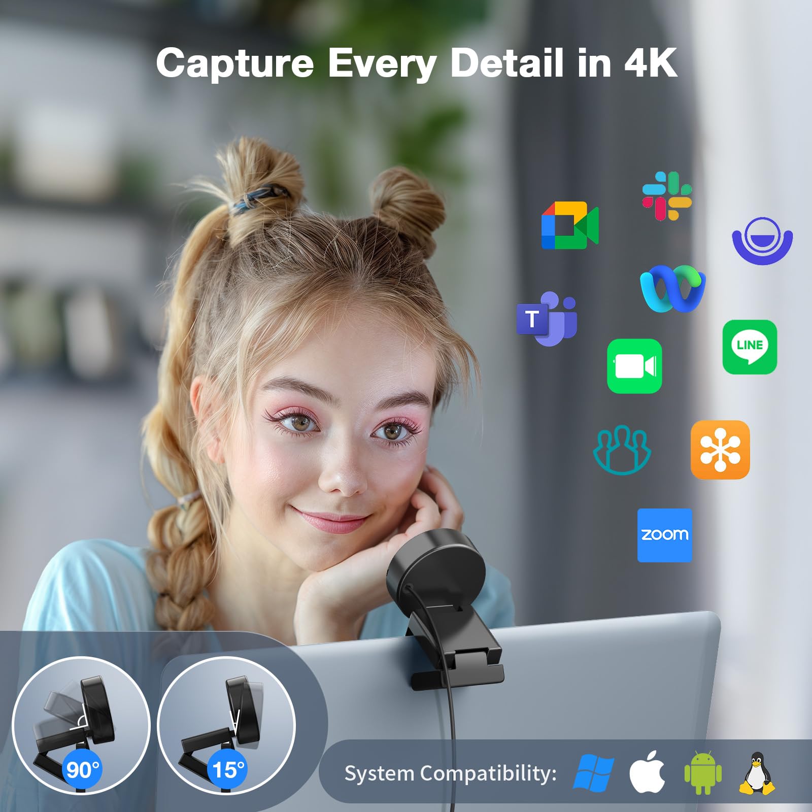 Веб-камера EMEET C950 4K с автофокусом PDAF