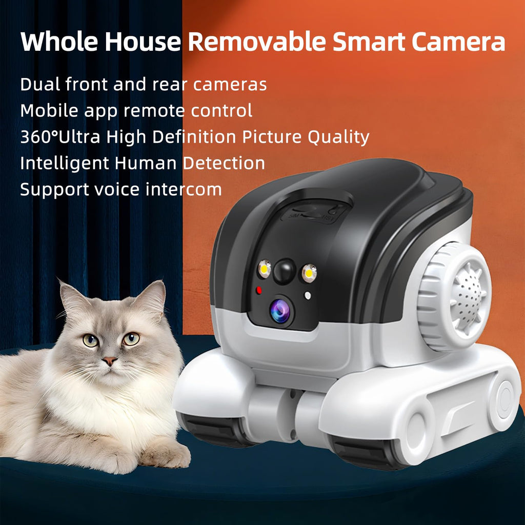 AEZ 1080P Dual Lens Robot Security Camera
