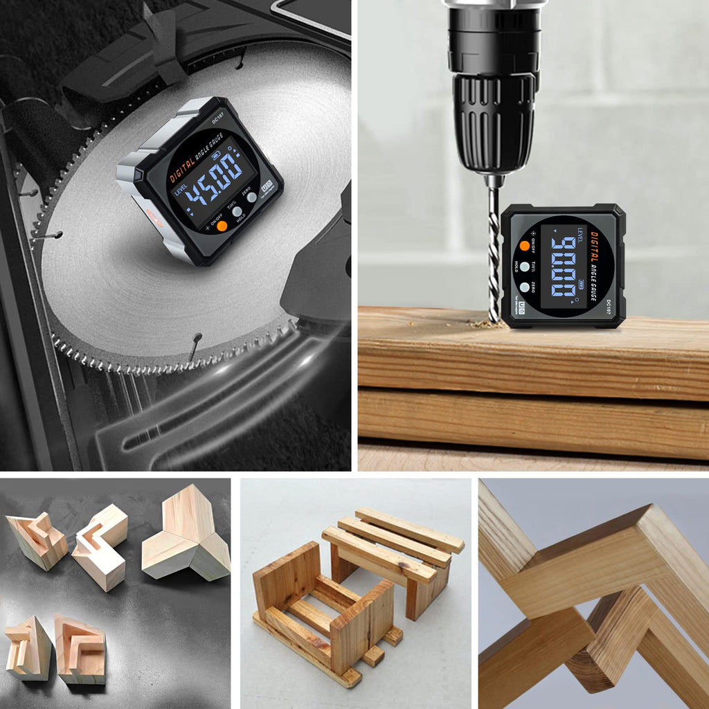 Digital Laser Level Angle Finder with 4-Side Strong Magnet