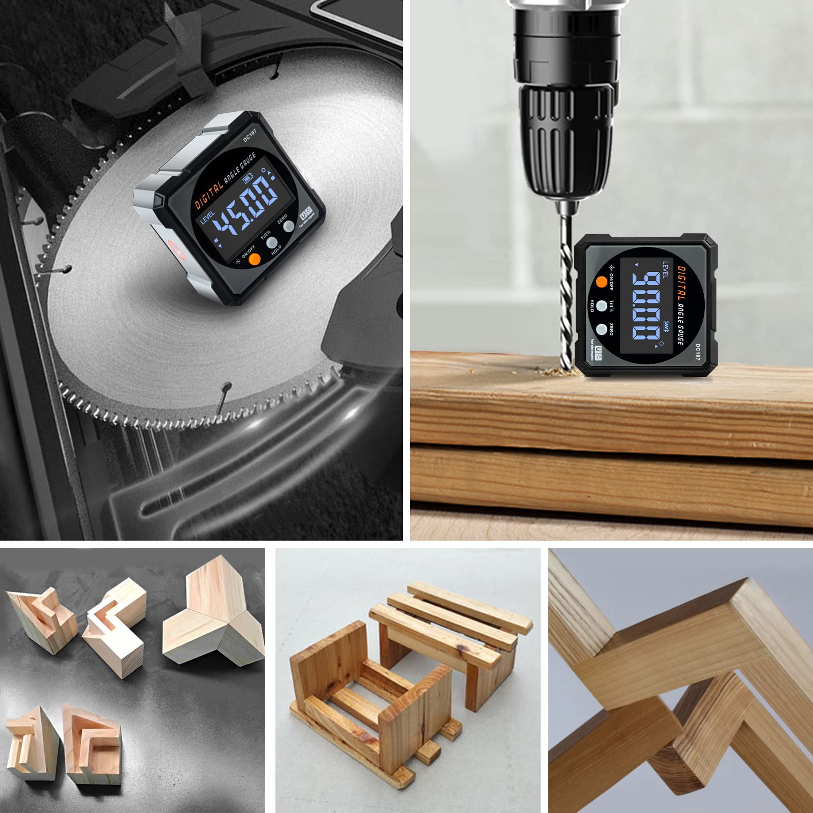 Digital Laser Level Angle Finder with 4-Side Strong Magnet