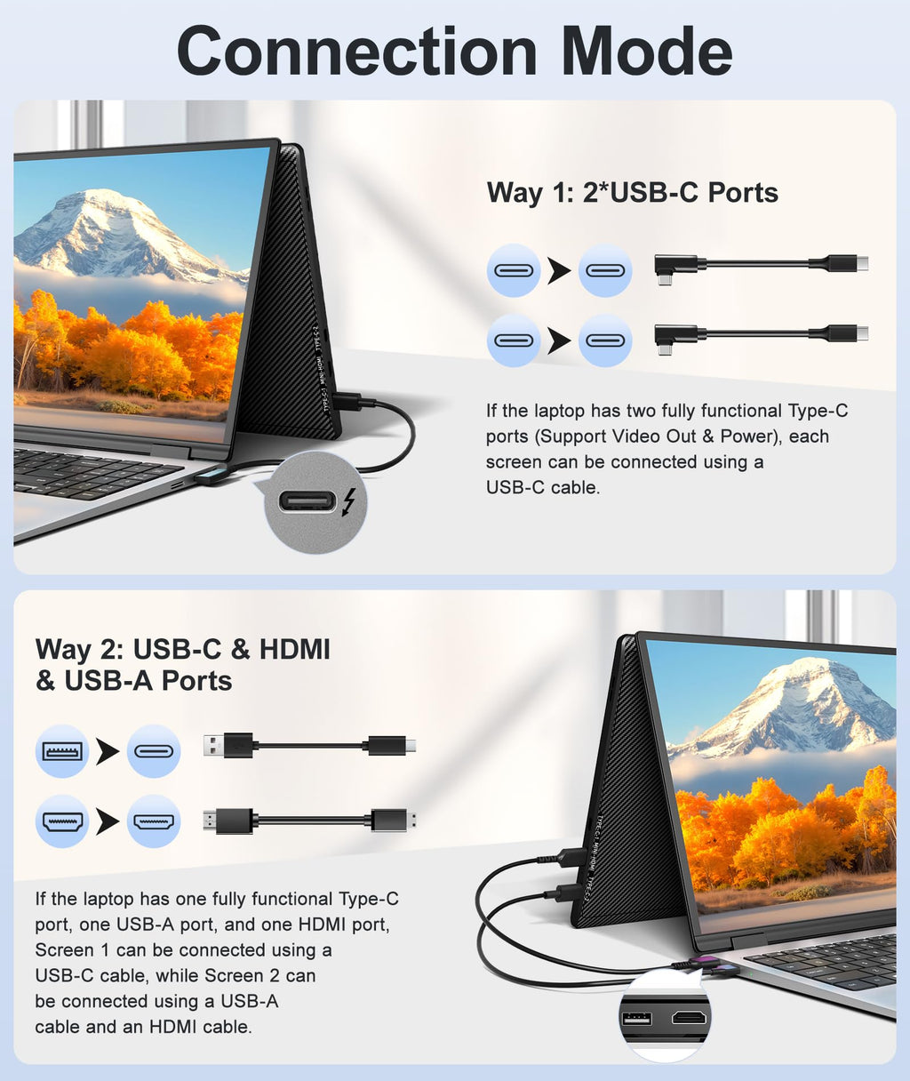 Extensor de Pantalla Portátil para Laptop de 14" FHD