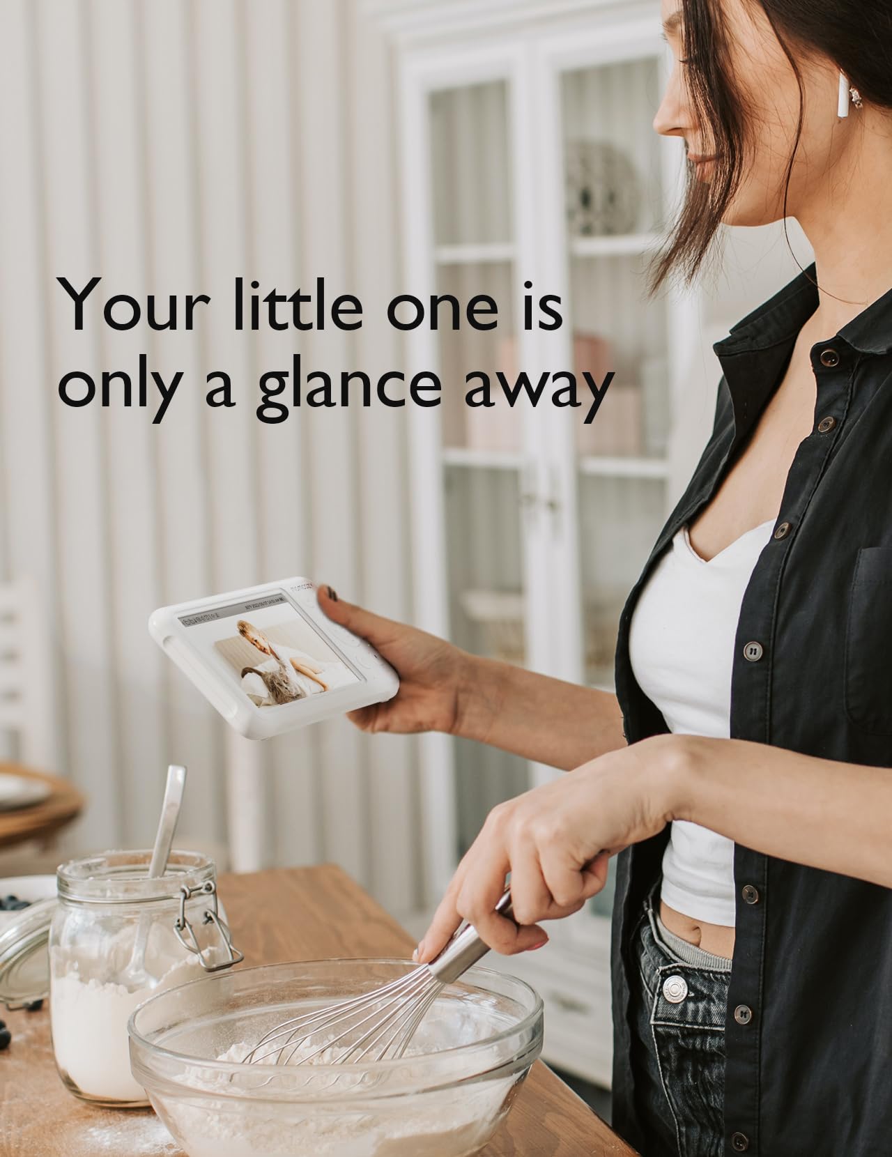 Momcozy Video Baby Monitor, 1080P 5" HD Baby Monitor with Camera & Wall Mount, Infrared Night Vision, 5000mAh Battery, 2-Way Audio, Temperature Sensor, Lullabies, 960ft Range, Ideal for New Moms, BM01