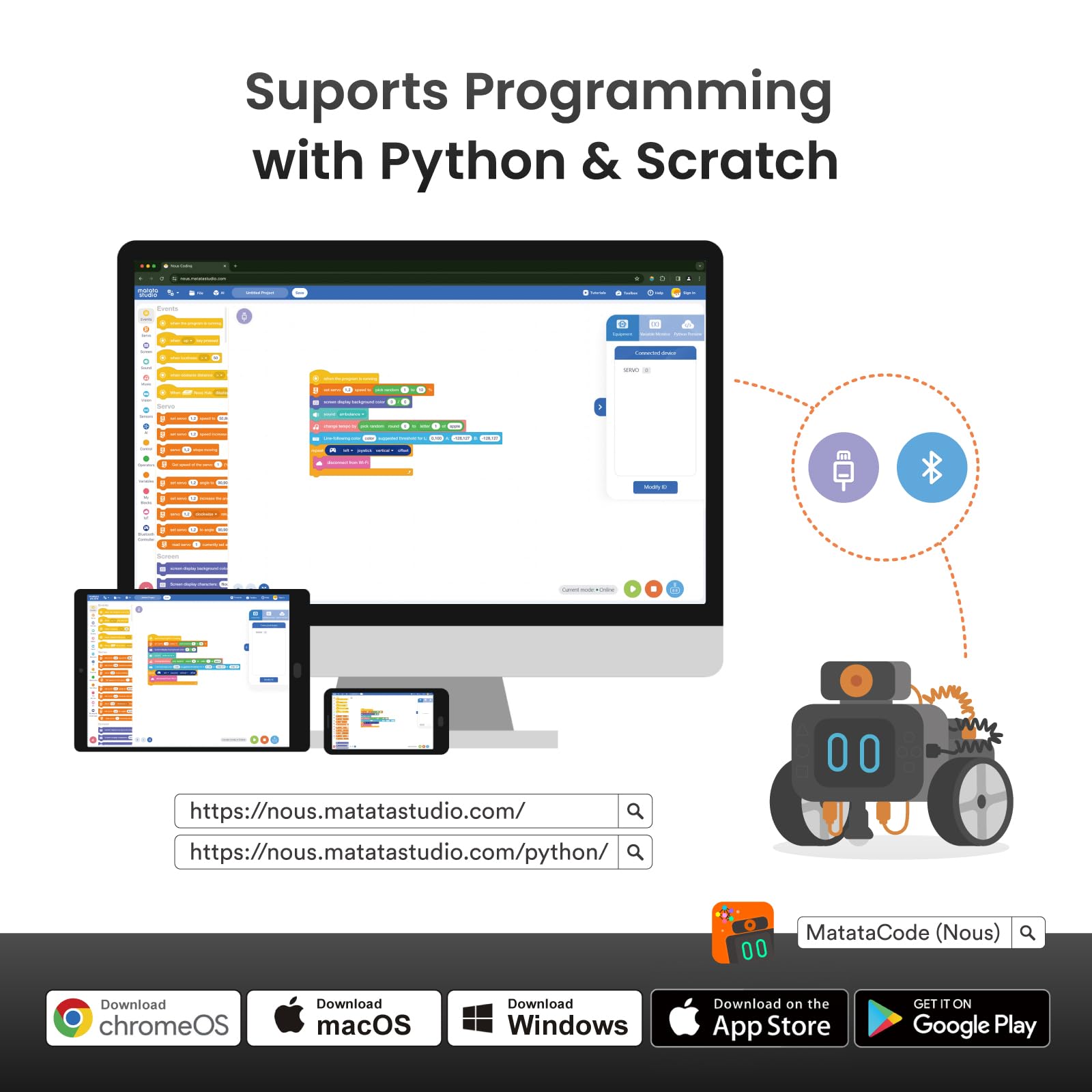 Nous AI Robot STEM Coding Kit for Teens 12+ with ChatGPT-4o