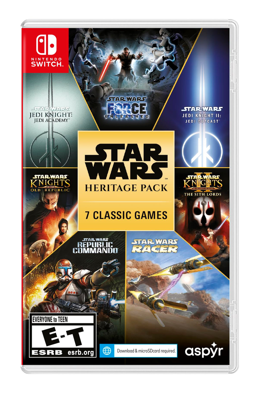 Star Wars Heritage Pack 7 Games Nintendo Switch Cartridge