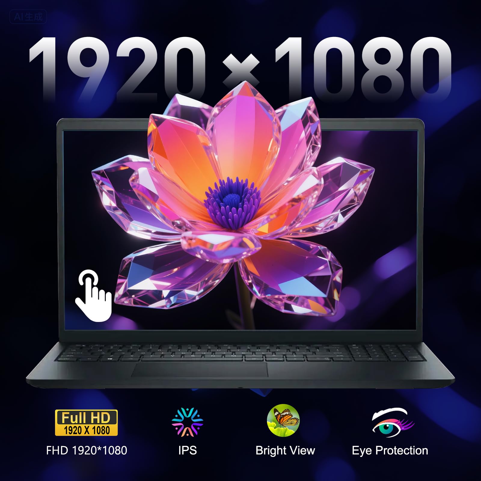 Dell 15.6" 2K Touchscreen Laptop i5-1334U 32GB RAM 1TB