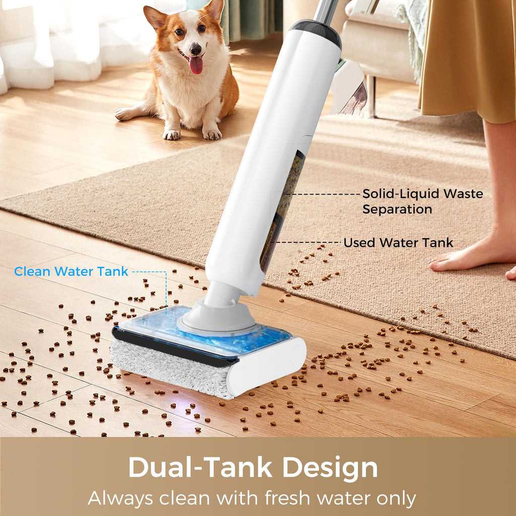 Wet Dry Vacuum Mop Self-Cleaning 180° Lie-Flat HCLA3Air