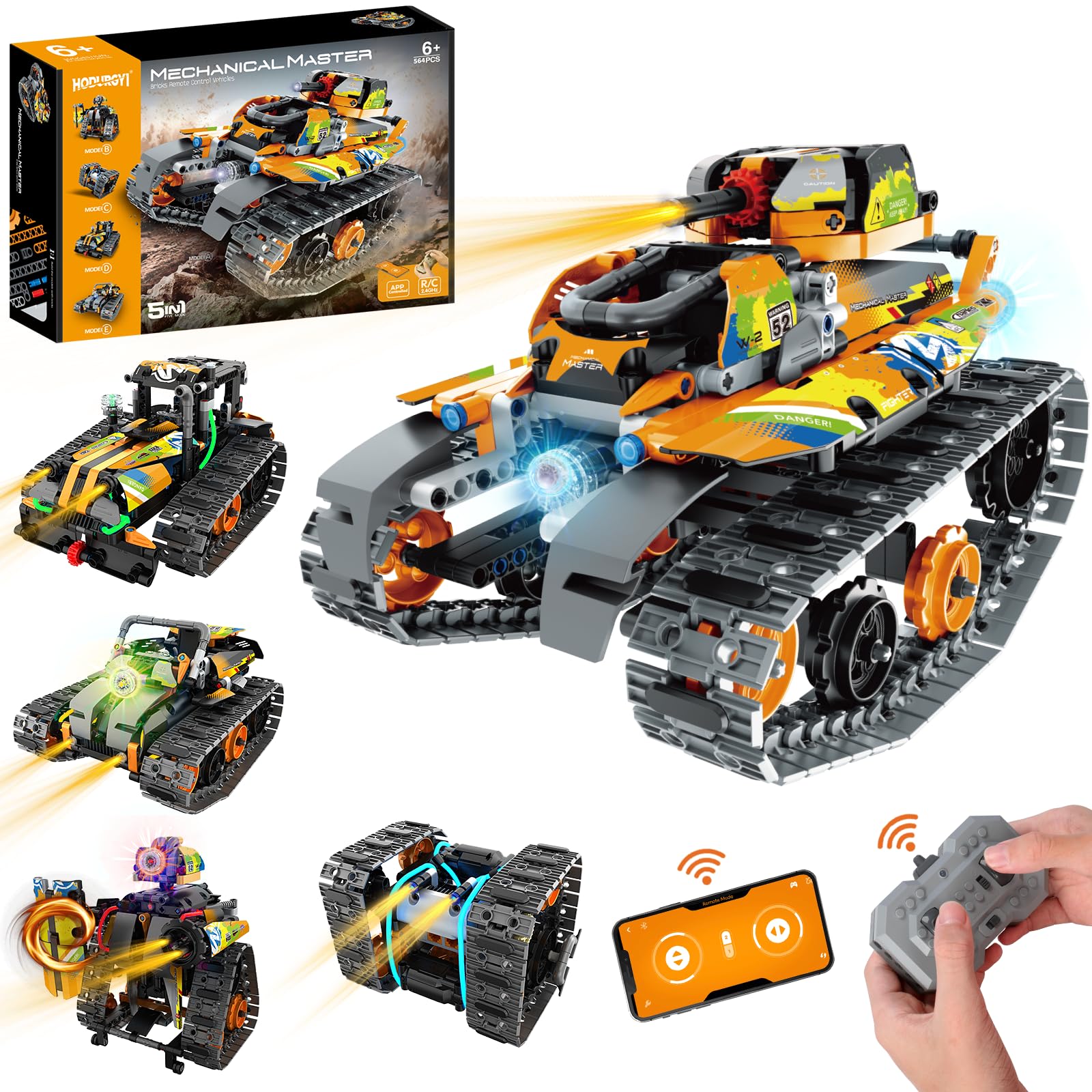 5-in-1 STEM Robot Qurma Dəsti (Pult və Tətbiq ilə)