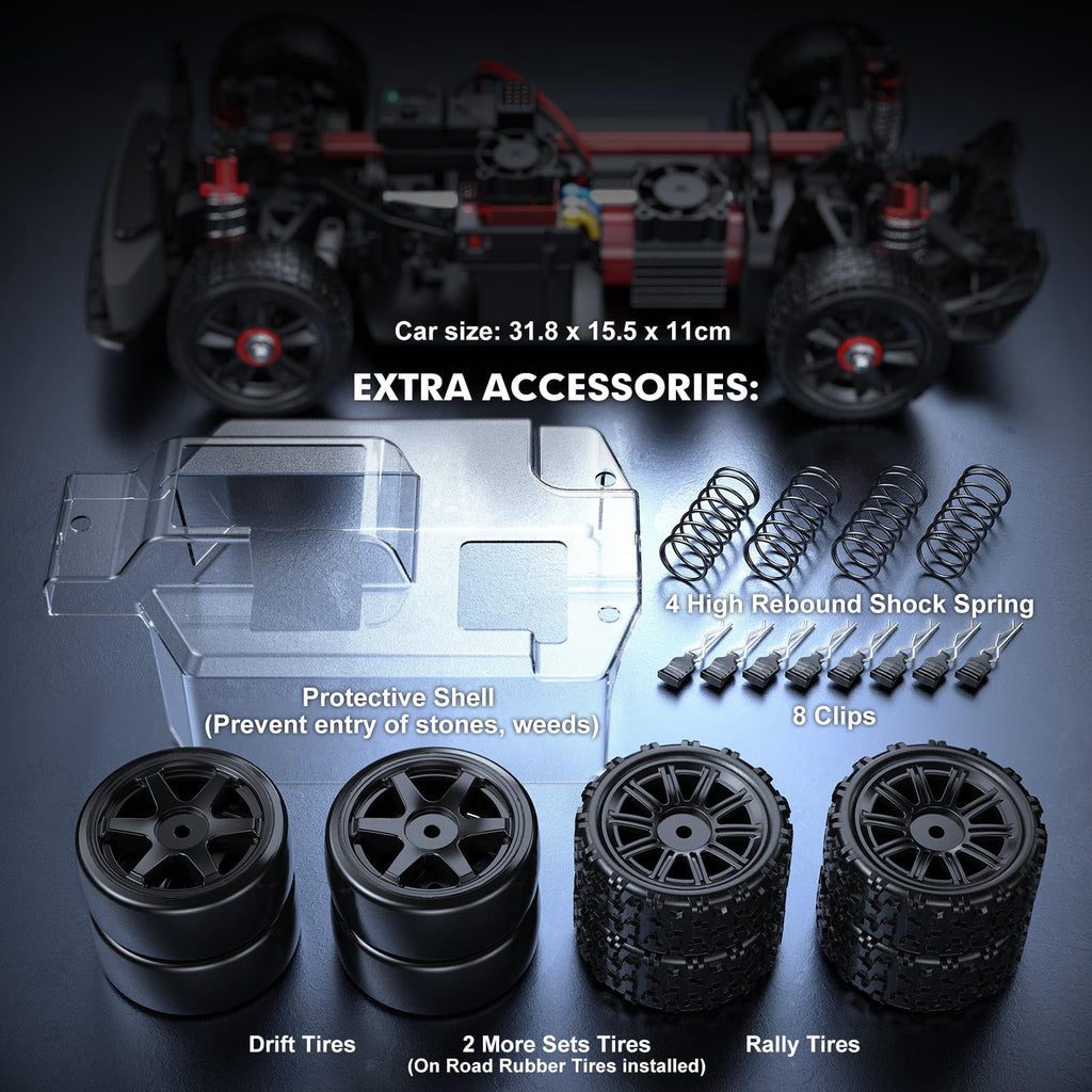 1/14 Ölçülü Fırçasız RC Drift Avtomobili ilə Giroskop 14301