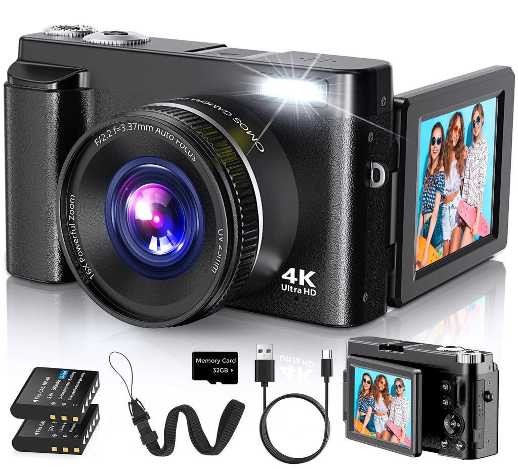 4K Цифровая камера DC101 с автофокусом 48 Мп для