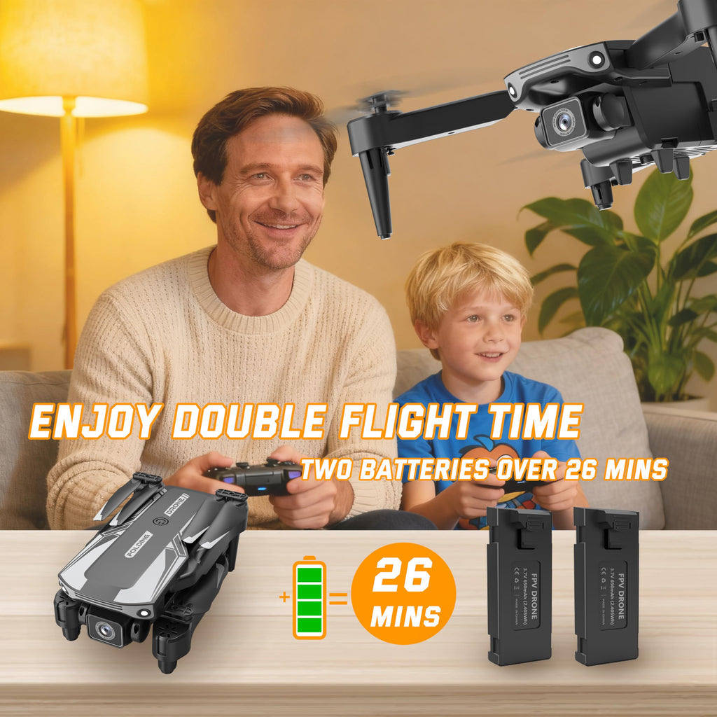 Foldable HD 1080P Drone with Camera for Kids Beginners