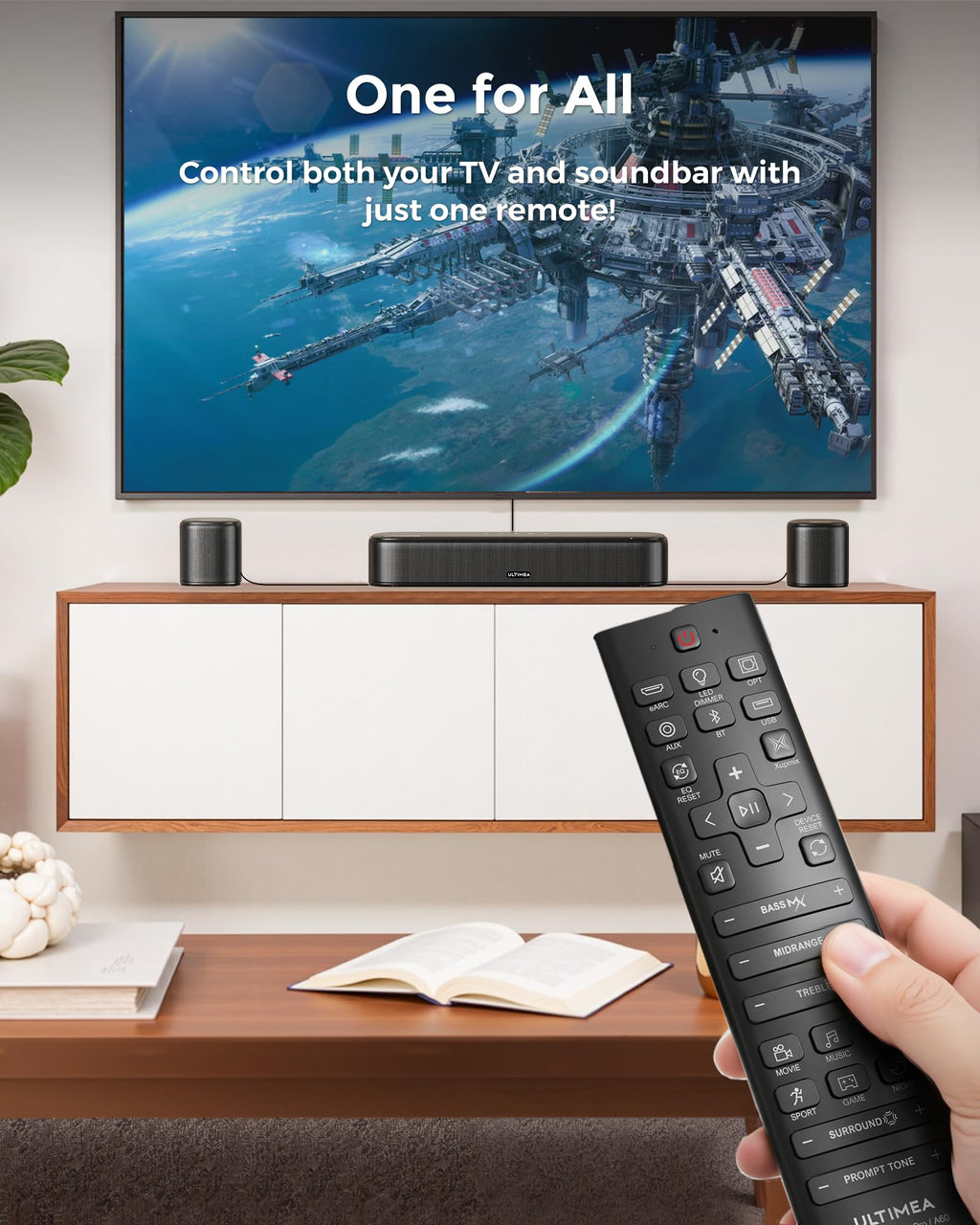 Barra de Sonido 7.1ch Dolby Atmos para TV Inteligente