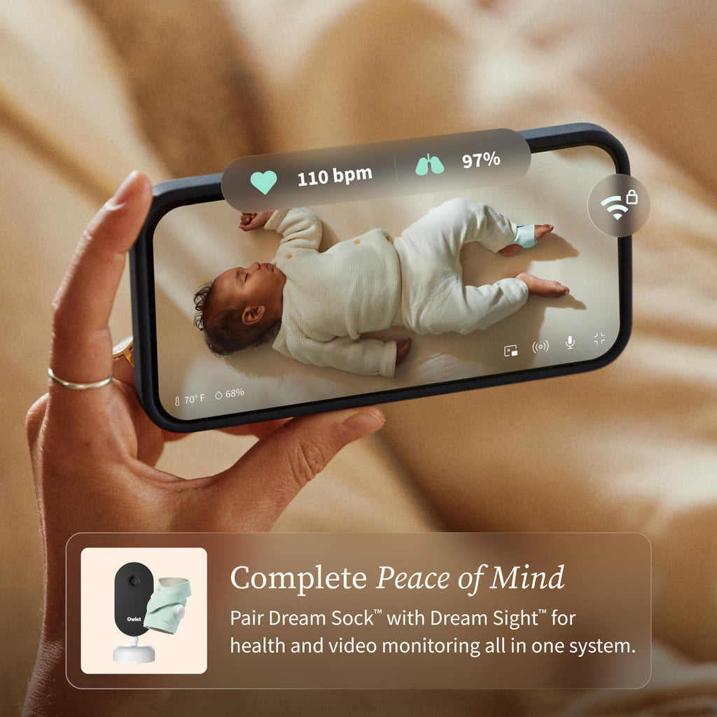 Smart Baby Monitor with Heart Rate Oxygen Sleep Tracking