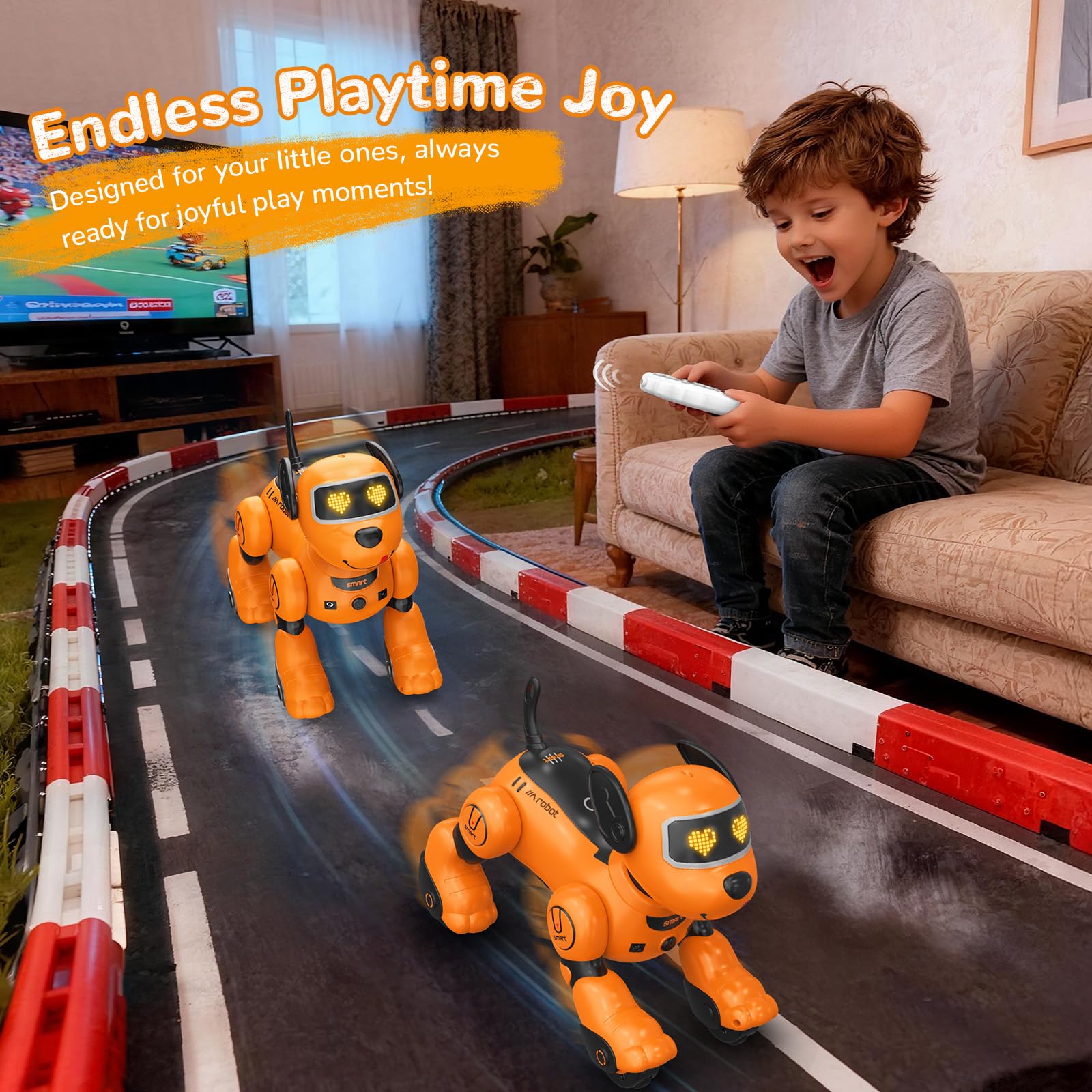 Anysun Programmierbarer Fernsteuerungs-Roboterhund für Kinder