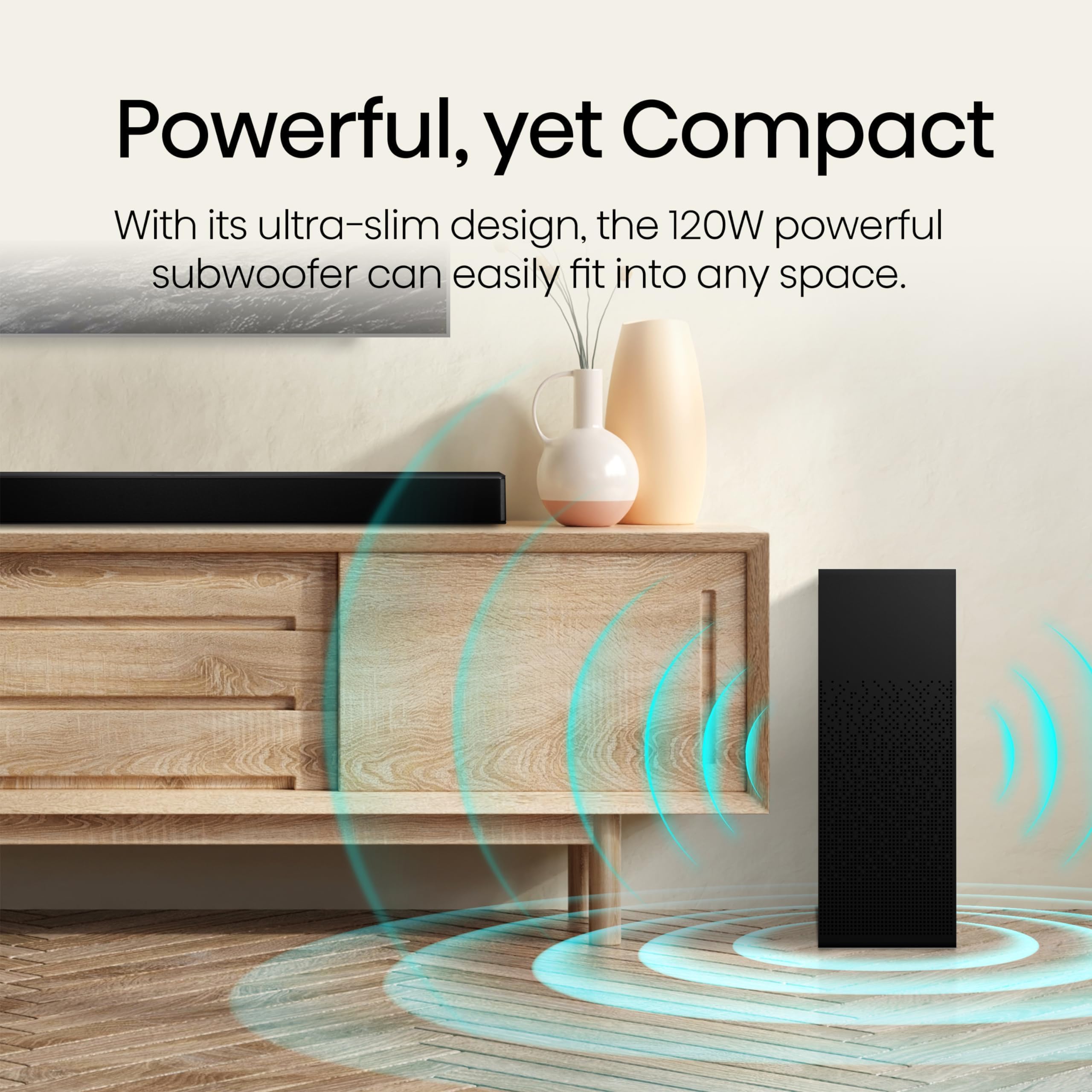 2.1 Channel 240W Sound Bar with Wireless Subwoofer HS2100