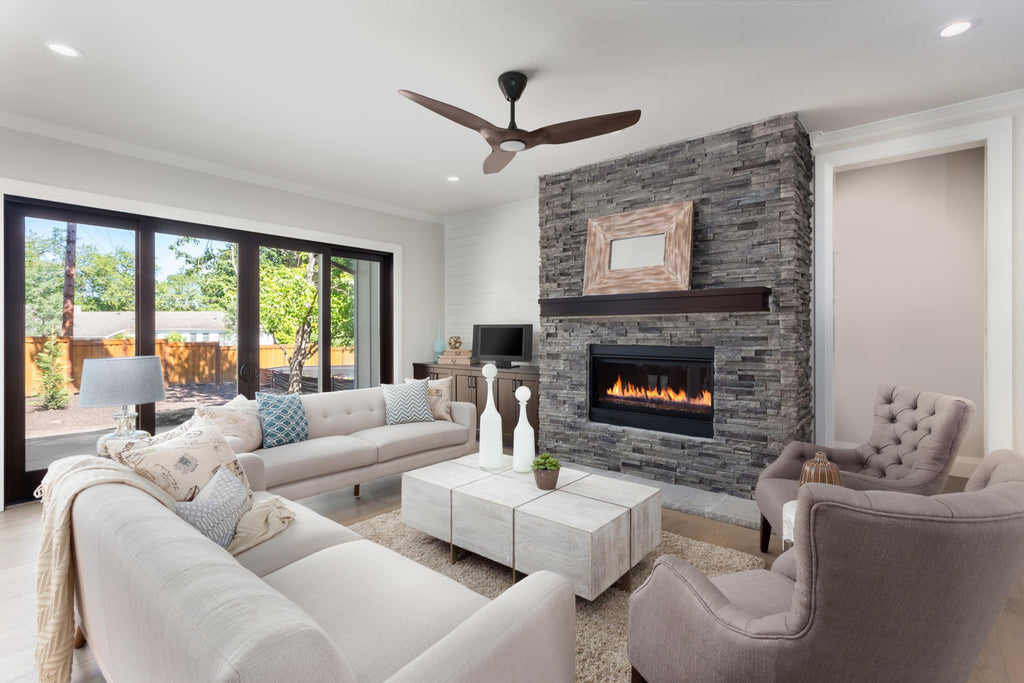 Smart Ceiling Fan with LED Light and Sensors HBLSPCXX