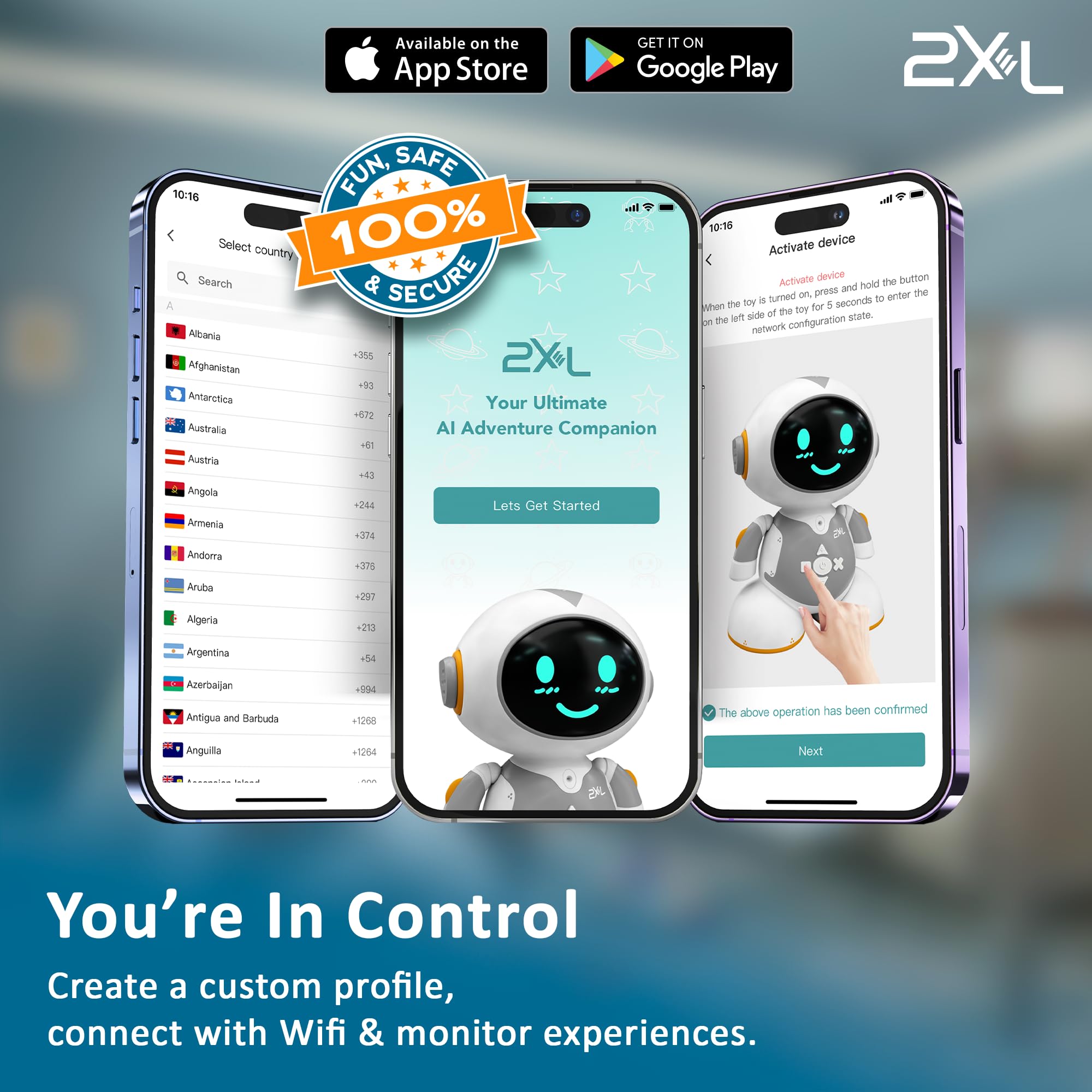 2XL Interactive Robot Toy for Kids – Smart Learning Games, Stories, Quizzes & 40+ Languages | Voice Interaction, Parental Controls & Safe AI Technology