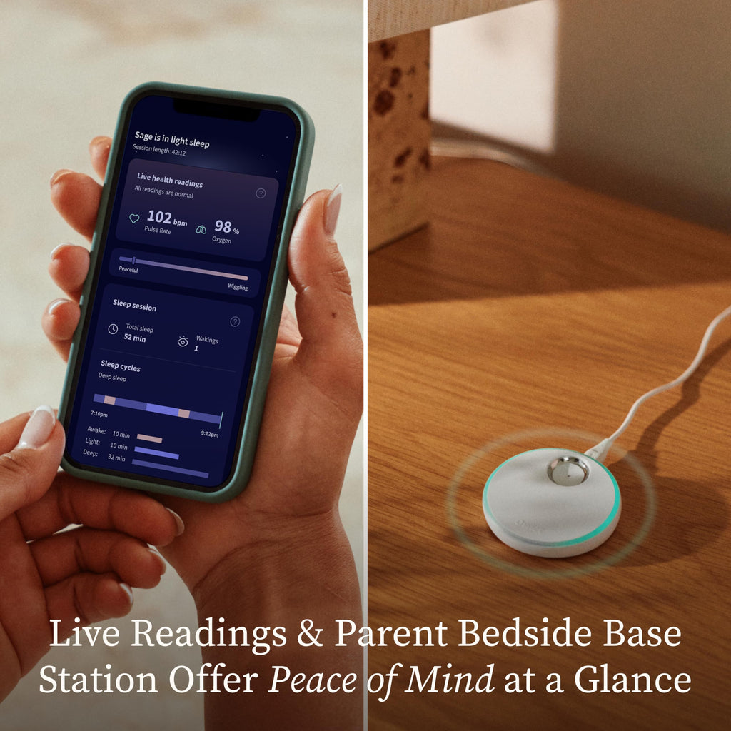 Smart Baby Monitor with Heart Rate Oxygen Sleep Tracking