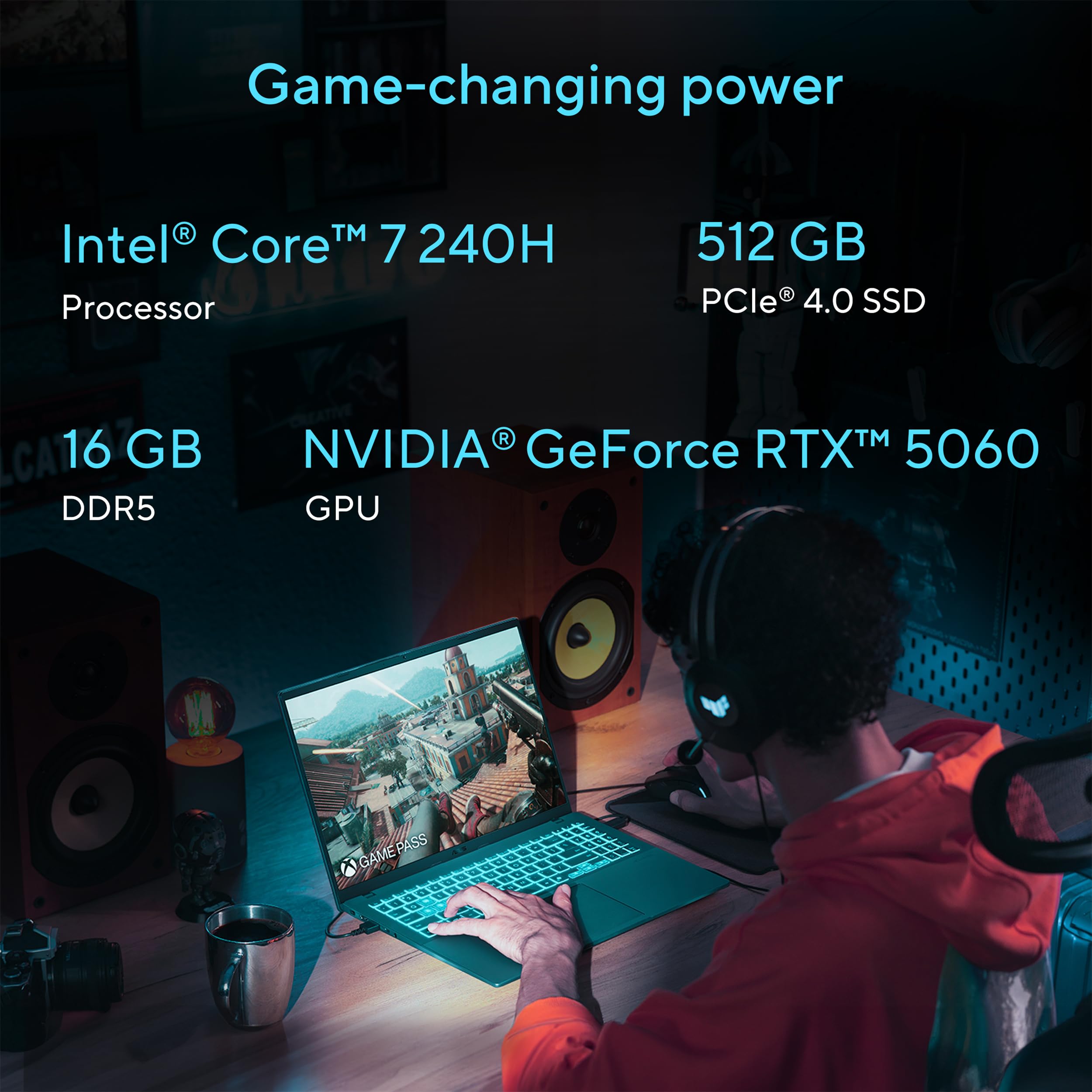 16-дюймовый игровой ноутбук Intel Core 7 RTX 5060