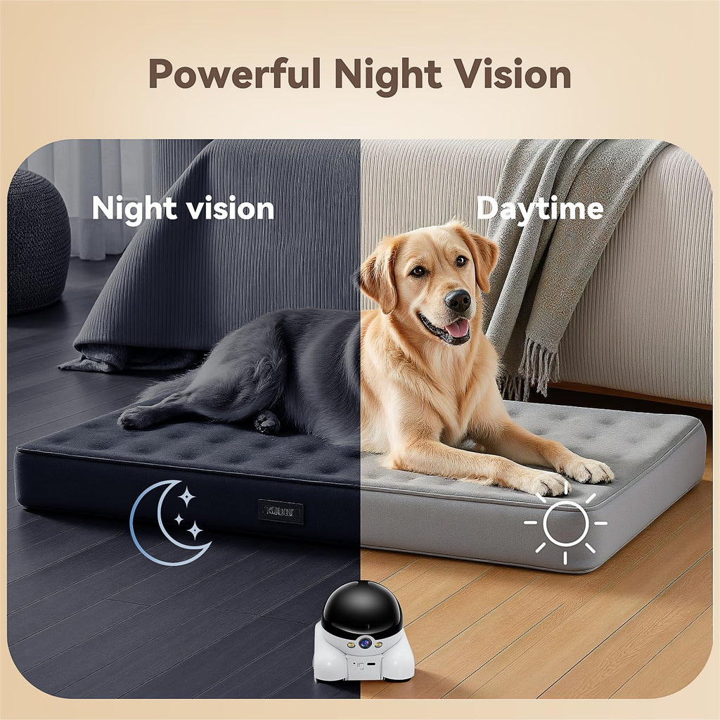 DreamBee 1080P Dual Lens Bewegliche Roboter-Sicherheitskamera