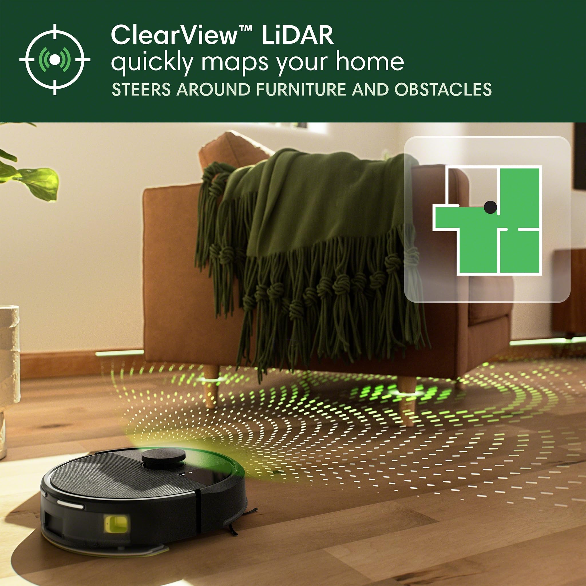 Robot Aspirapolvere & Lavapavimenti con Base di Svuotamento Automatico,