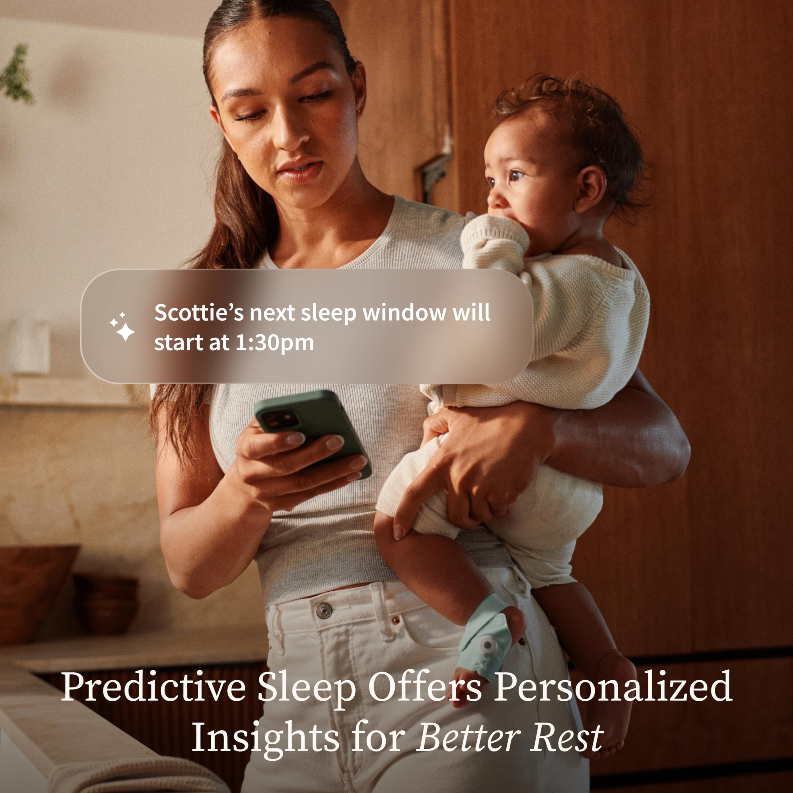 Smart Baby Monitor with Heart Rate Oxygen Sleep Tracking