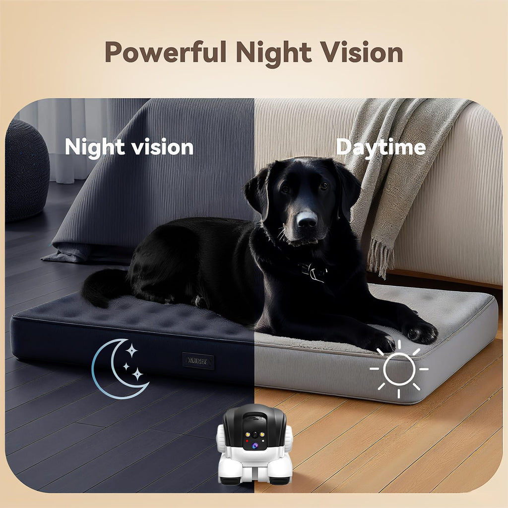 AEZ 1080P Dual Lens Robot Security Camera