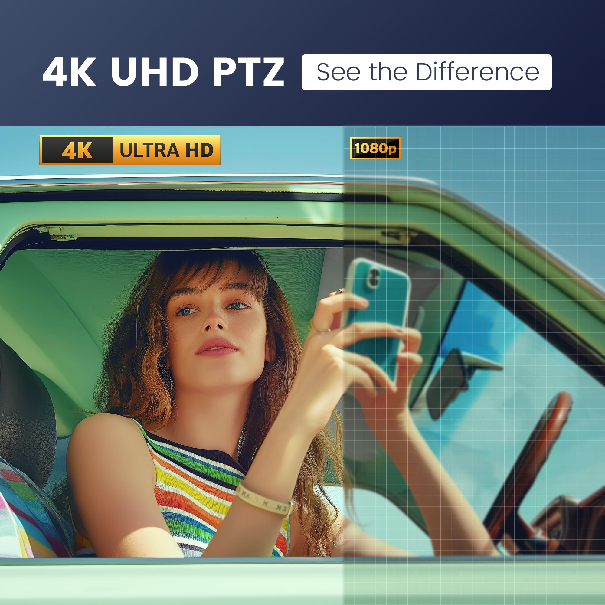 4K AI PTZ конференц-камера со встроенным спикерфоном