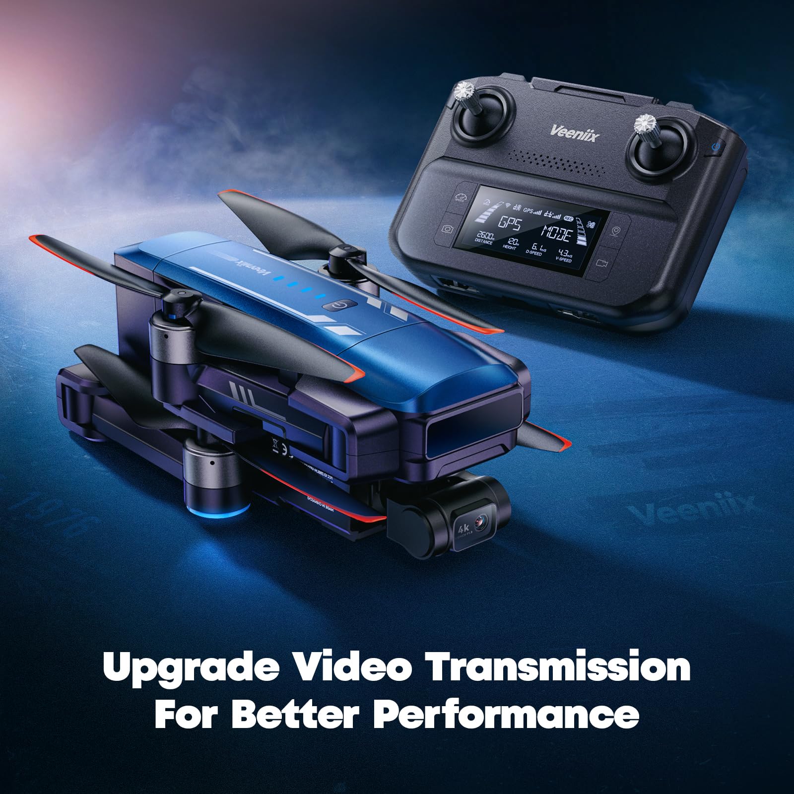 V11PRO Drone with 8K Camera for Adults, 3-Axis Gimbal Drones with 4K/30fps Video, 48 Million Pixels, 80min Flight Time with 2 Batteries, 6KM Video Transmission Quadcopter, Professional Drone