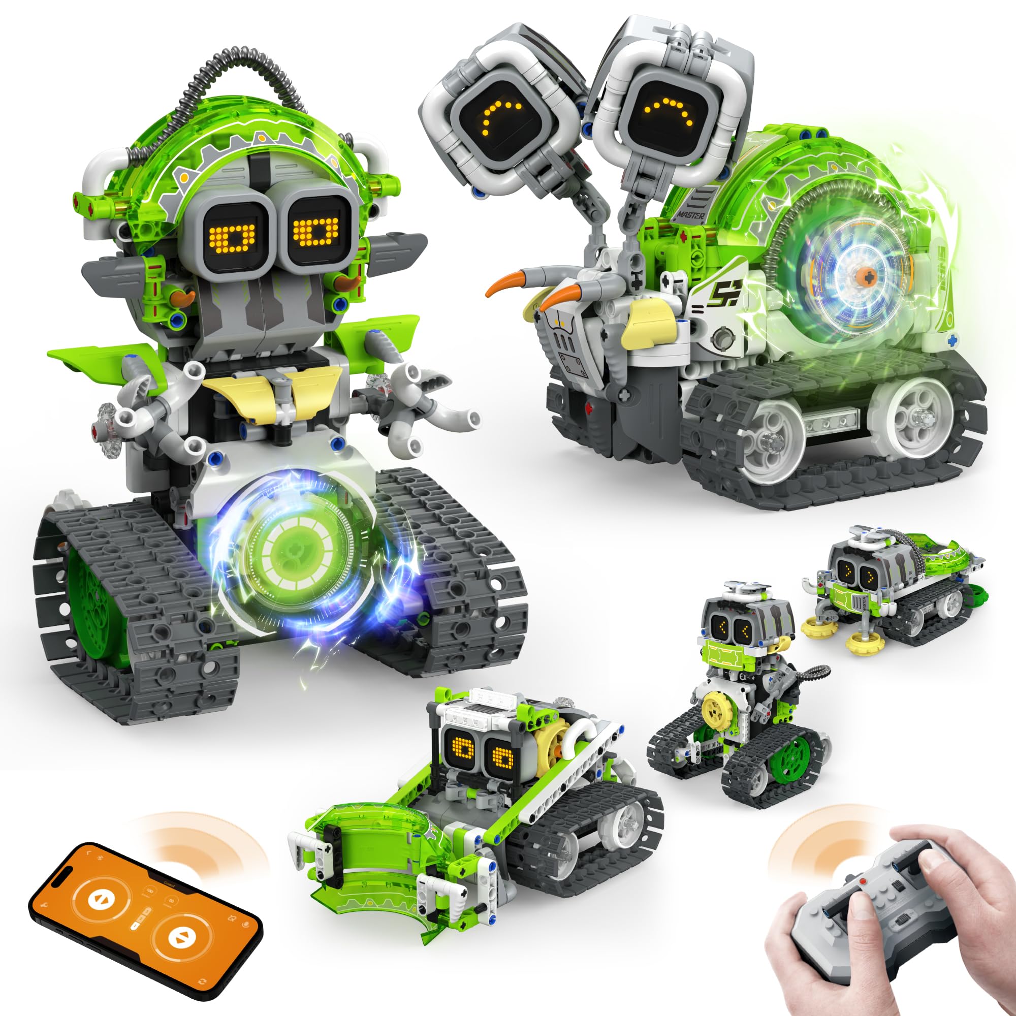 Opmind 5-in-1 STEM AI Roboter Bausatz