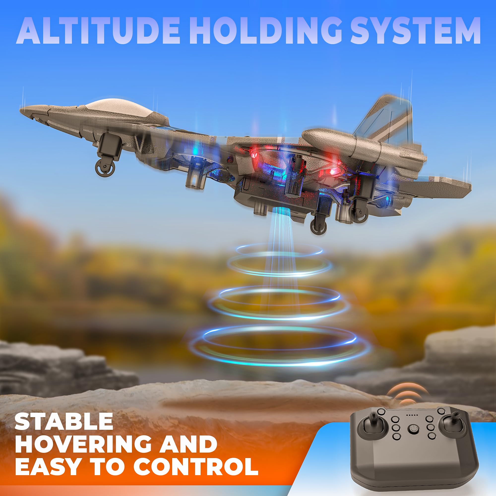2.4GHz Remote Control Airplane Ready-to-Fly Model HM165