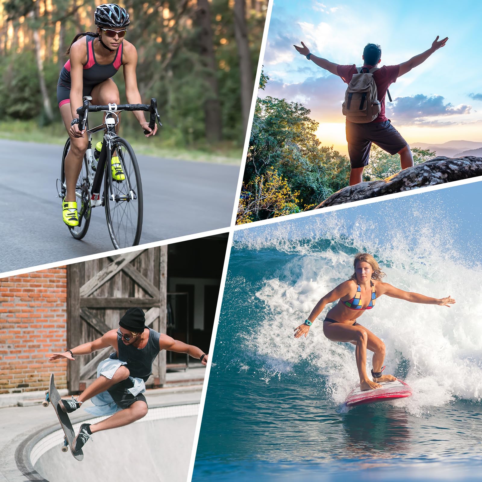 Action Camera 5K 30FPS Waterproof Camera Underwater 131FT with EIS WiFi App Remote Control 64GB Card 170° Wide Angle Sports Helmet Bike Video Black