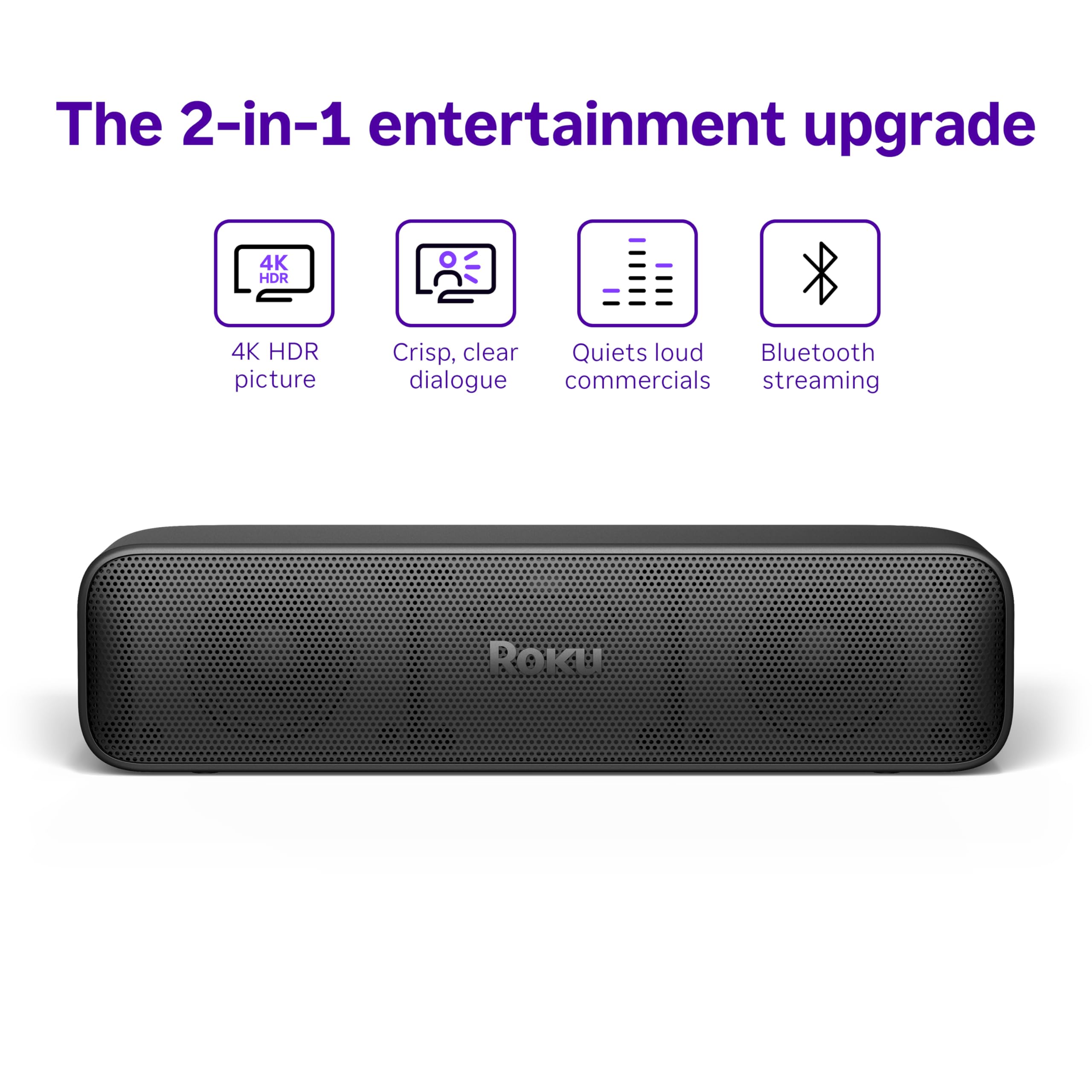 Roku Streambar SE 2-in-1 Soundbar with 4K HDR Streaming Device