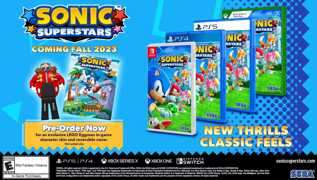Sonic Superstars PS5 Standard Edition 4-Player Platformer Game