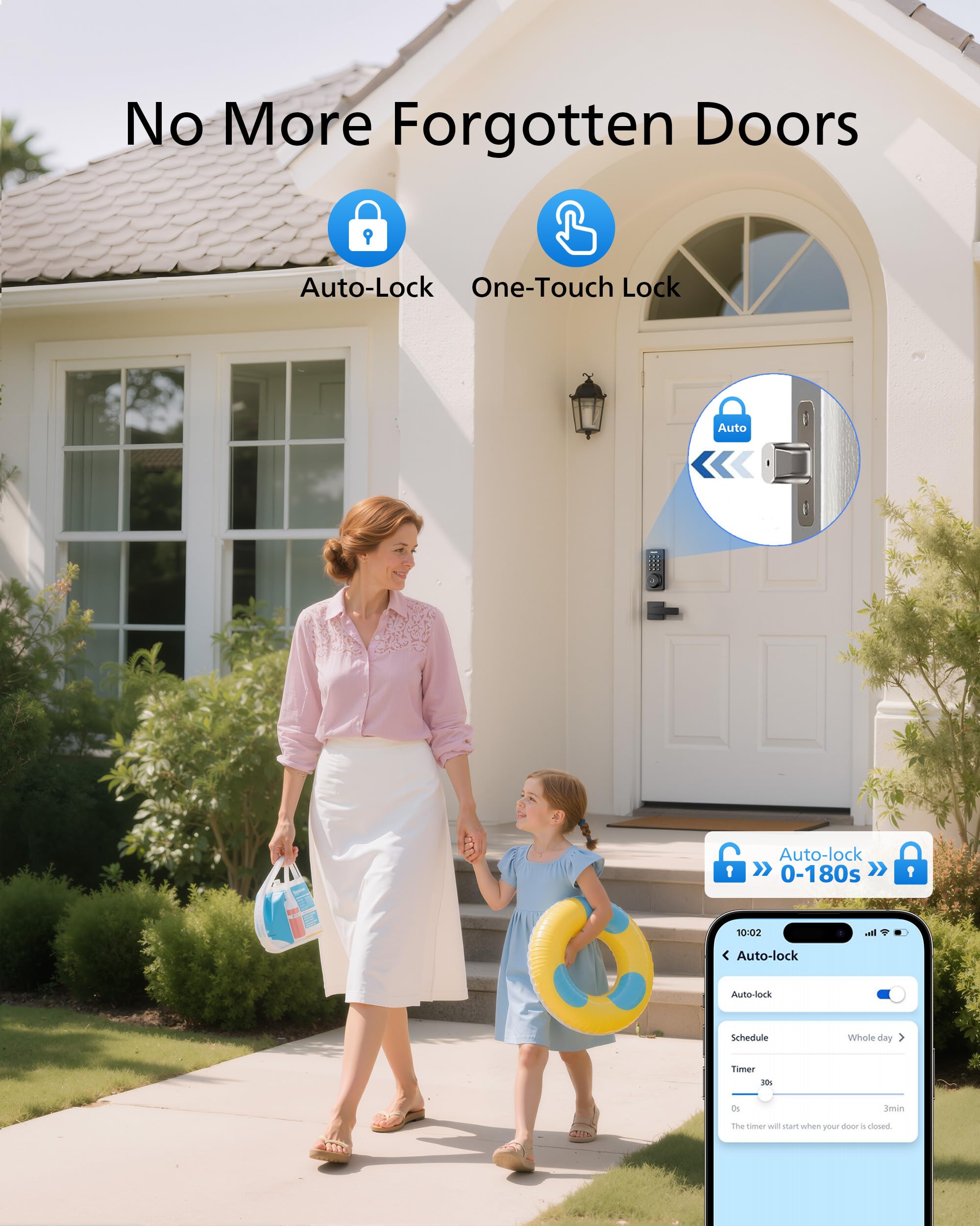 WiFi Keypad Smart Door Lock mit Griff 4200 Serie