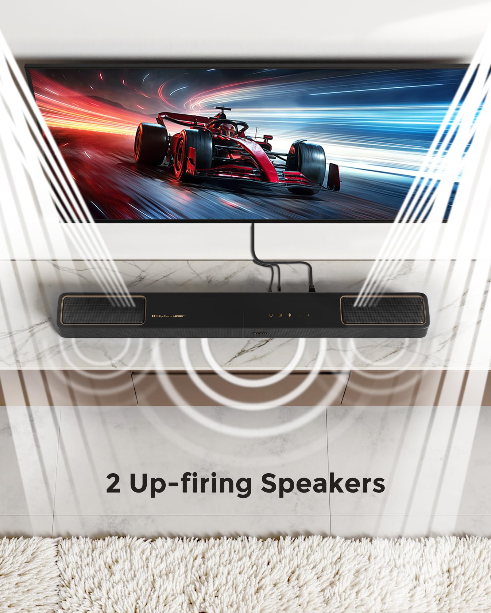 Sistema de Barra de Sonido 5.1.2ch Dolby Atmos con