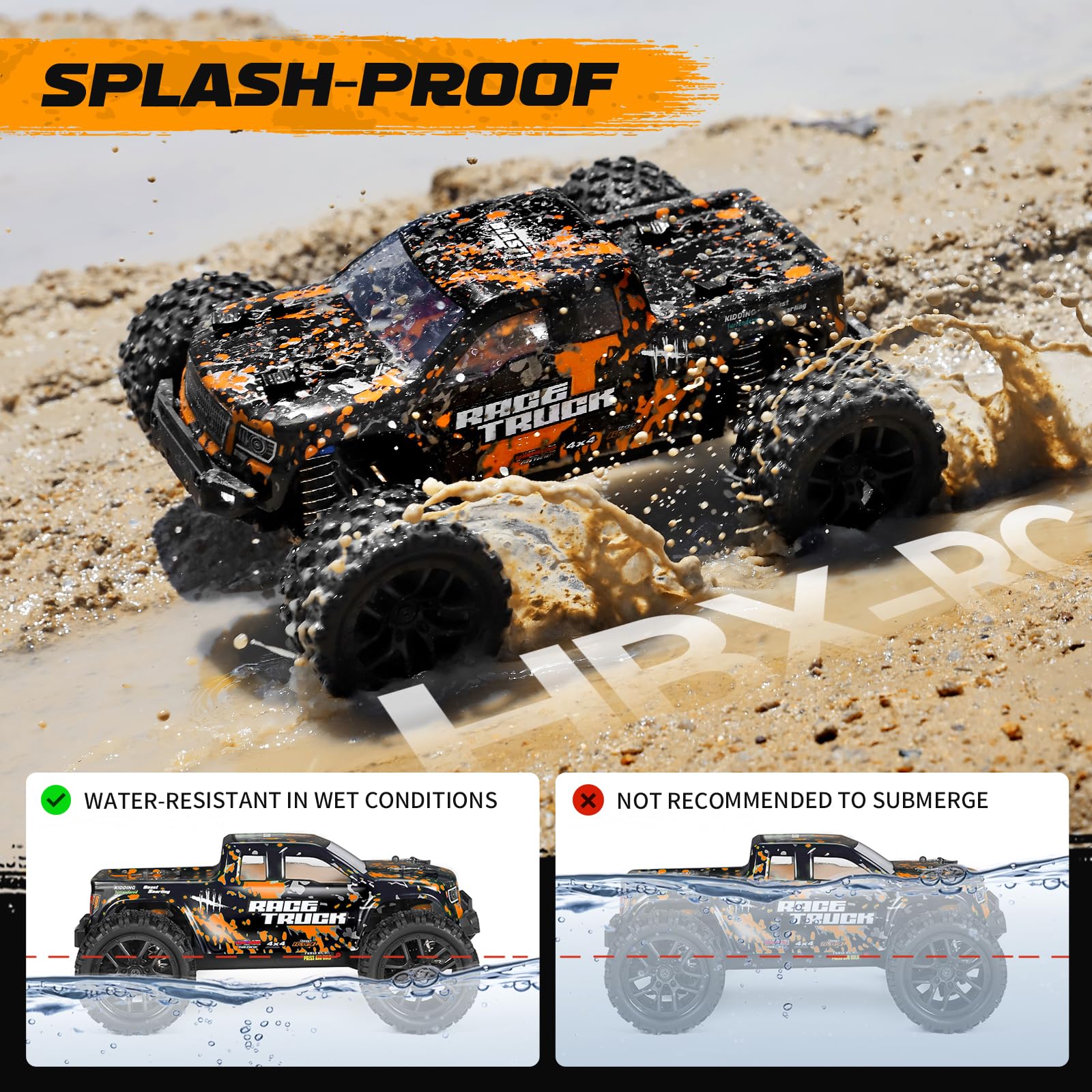 1:18 Scale 4WD RC Monster Truck Off-Road Vehicle 18859