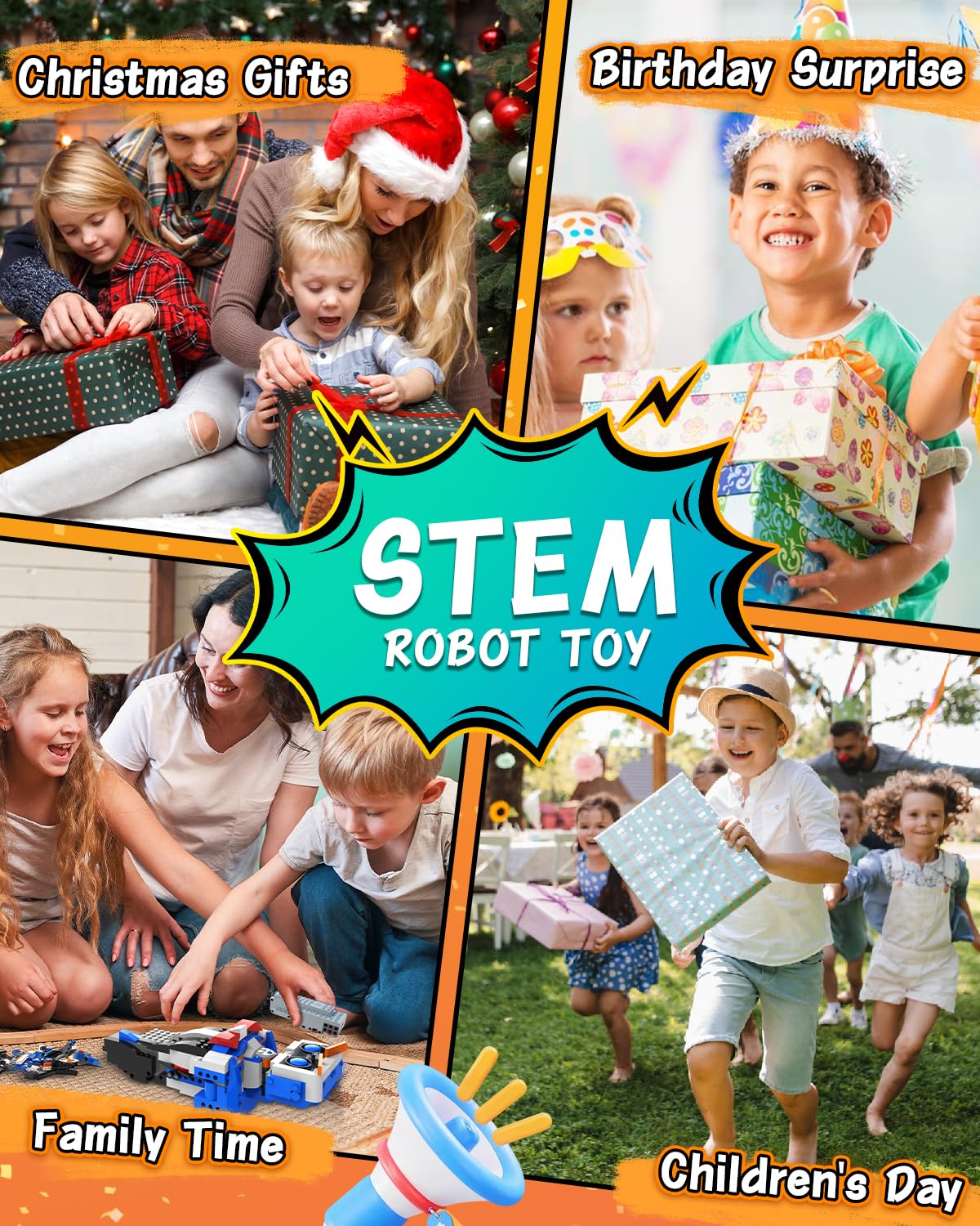 aukfa STEM Roboter-Bausatz mit App-Steuerung