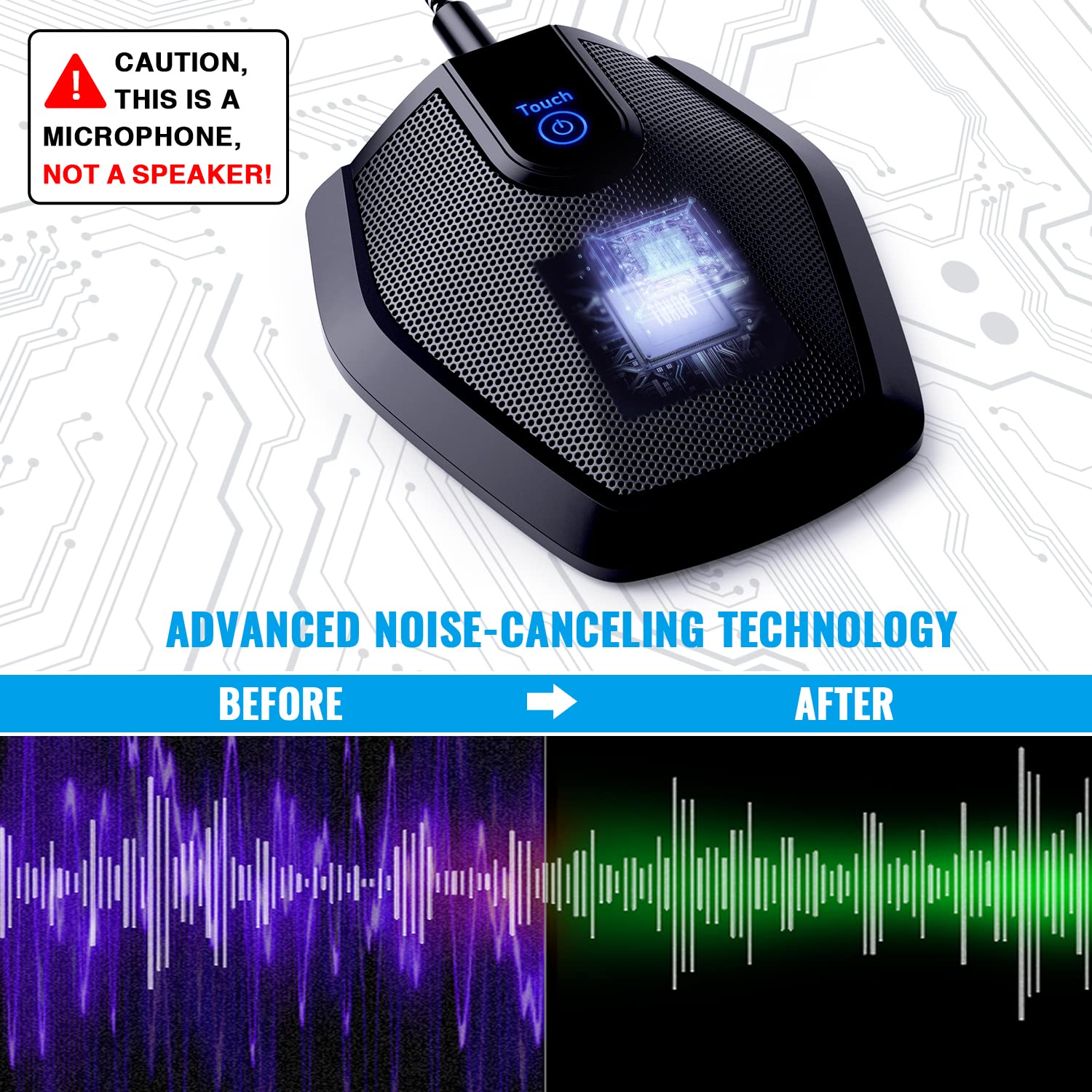 Conference USB Microphone Omnidirectional Condenser PC Mic G11