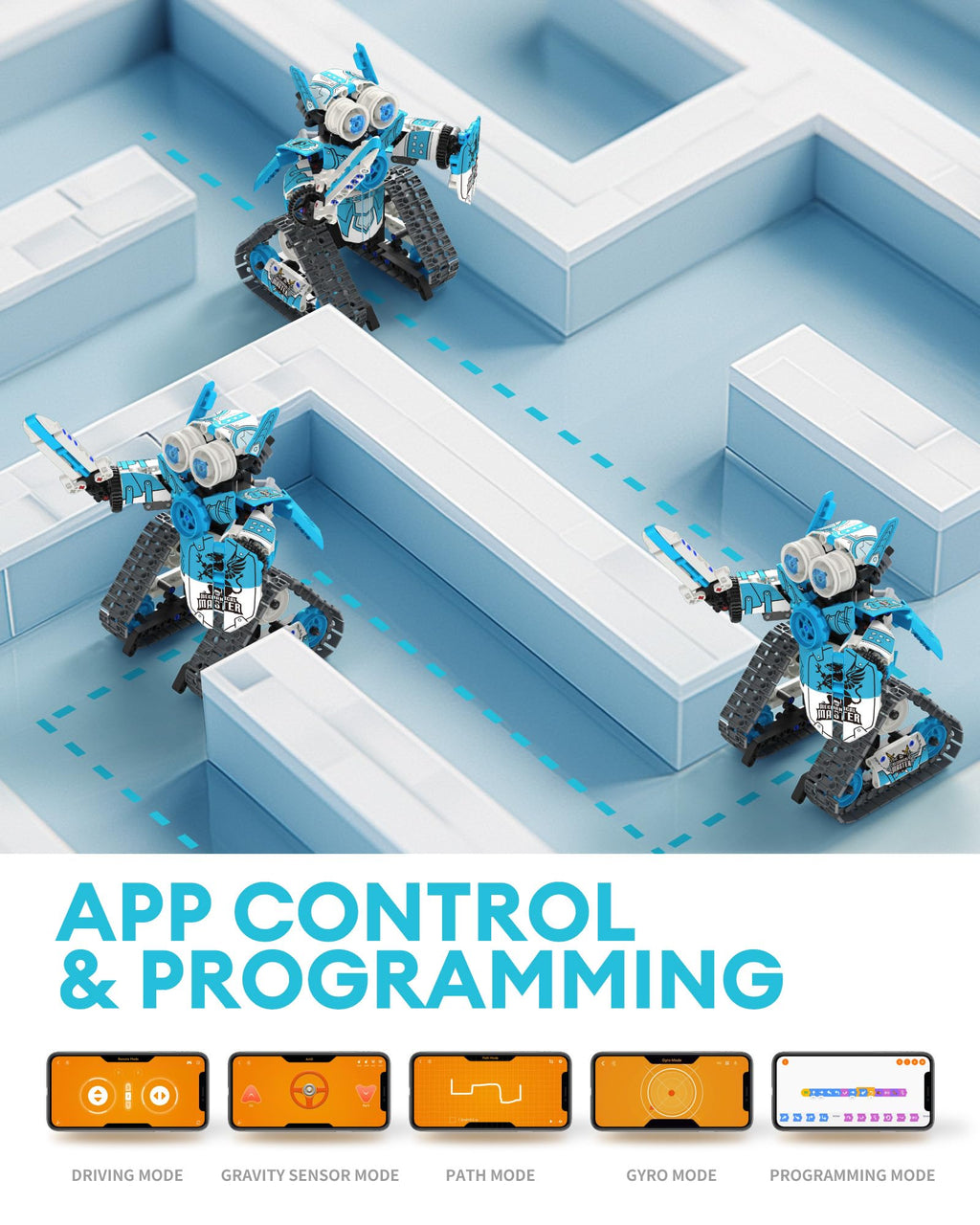 5-в-1 STEM RC Набор для сборки робота с управлением