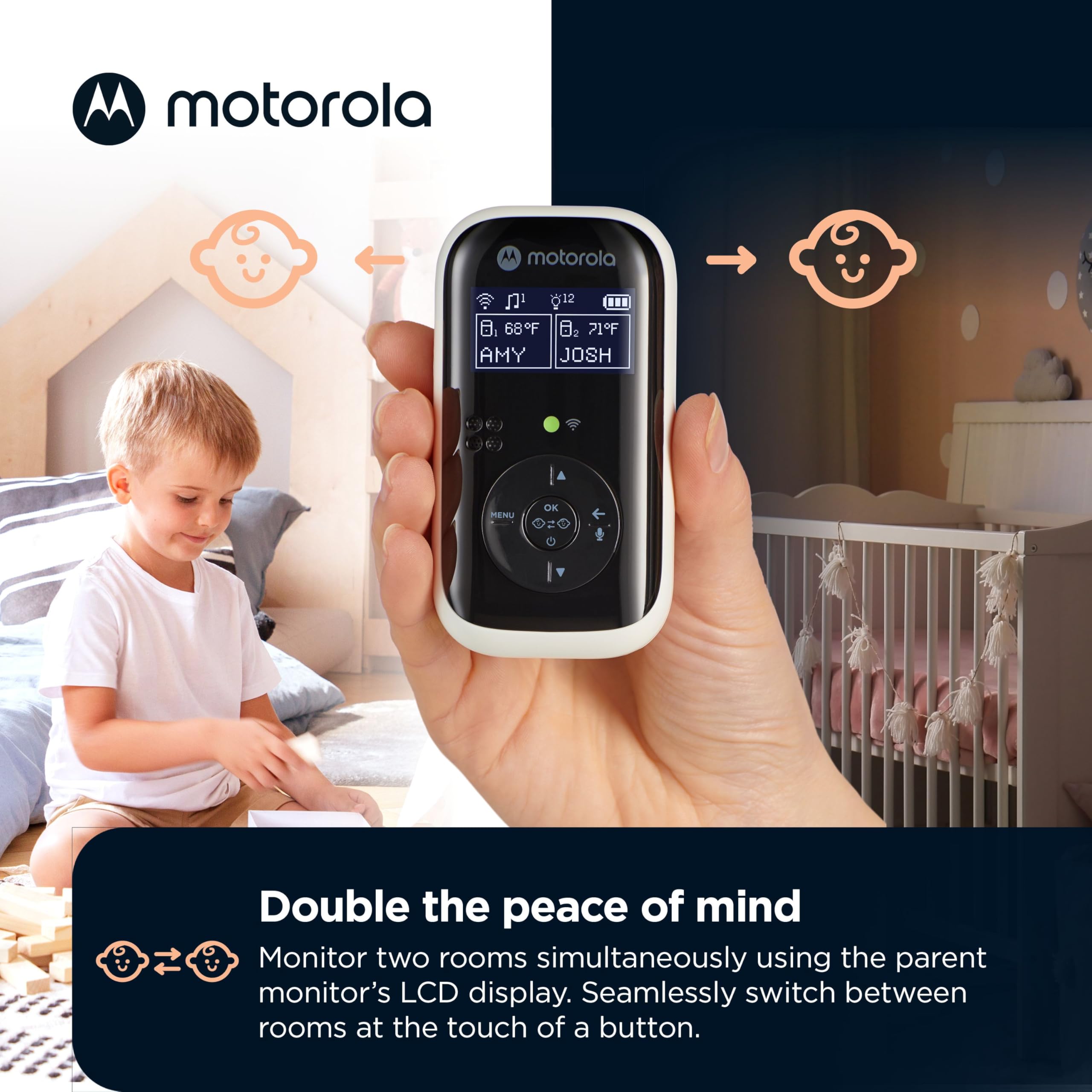 Motorola Dual Room HD Audio Körpə Monitoru